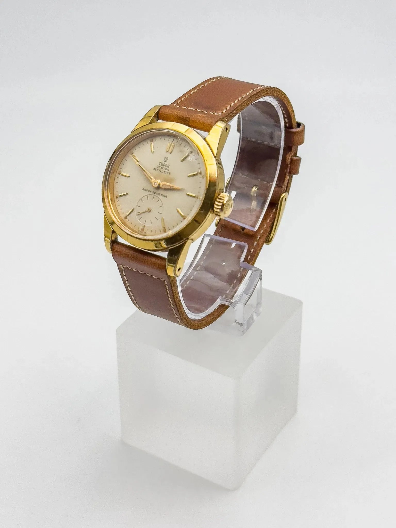 Tudor Rolex - Oyster Edition Athlete 7927 plaqué or - 1959 - Atelier Victor Paris - Vintage Watch Shop Dubai