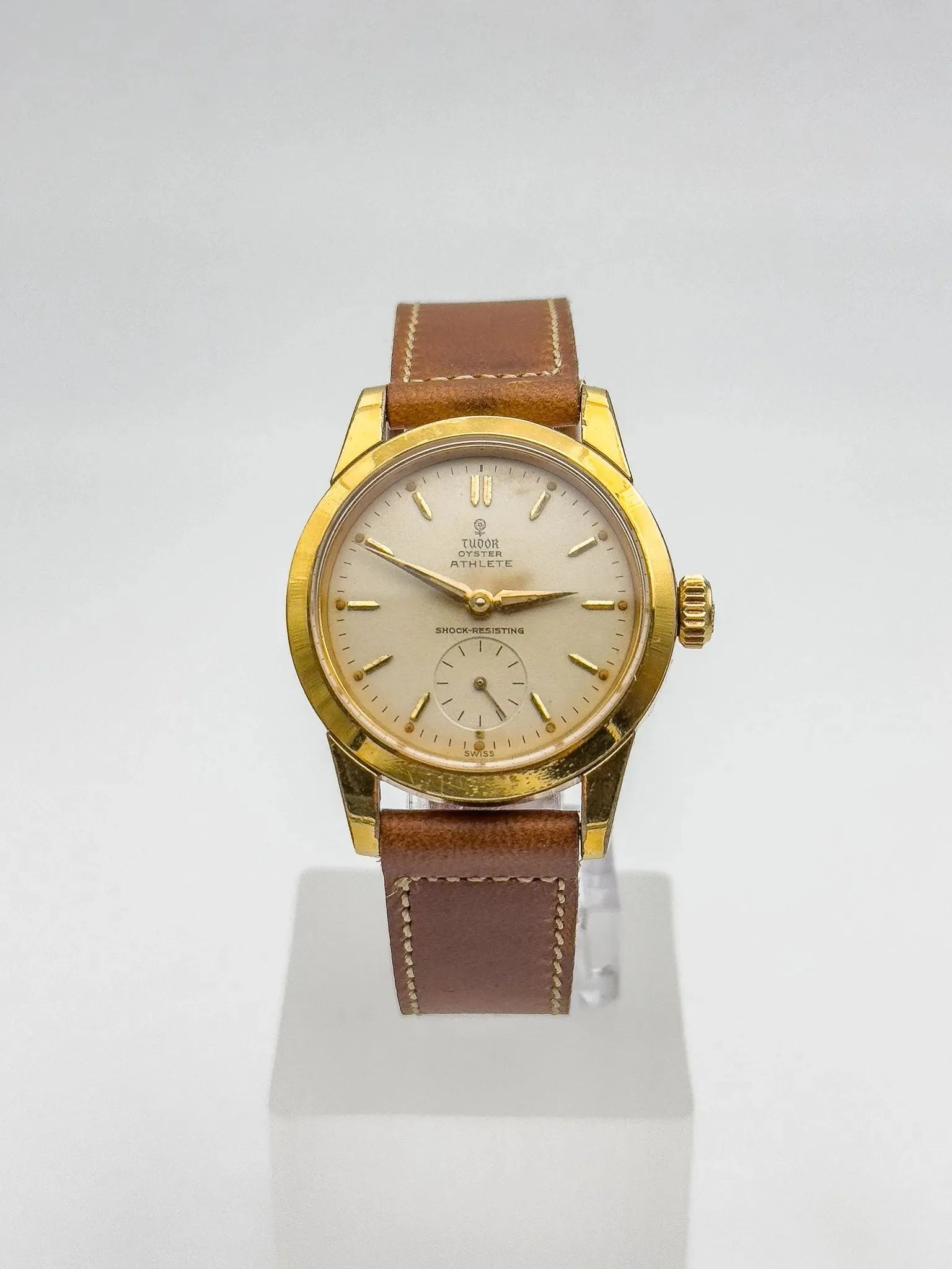 Tudor Rolex - Oyster Edition Athlete 7927 plaqué or - 1959 - Atelier Victor Paris - Vintage Watch Shop Dubai