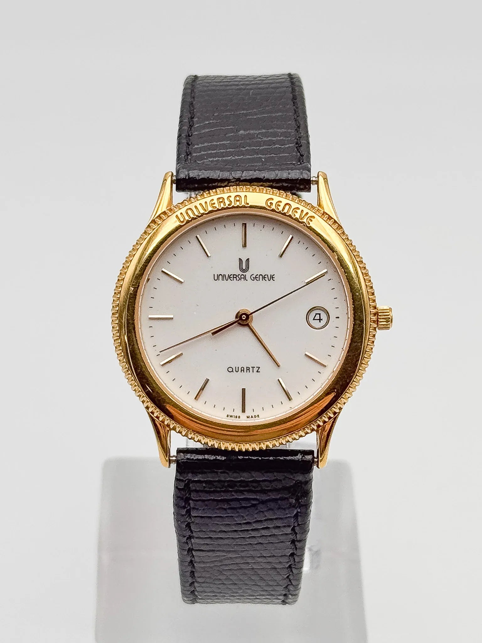 Universal Genève - Cadran Blanc plaqué or - NOS - FULL SET - 1993 - Atelier Victor - Vintage  Shop