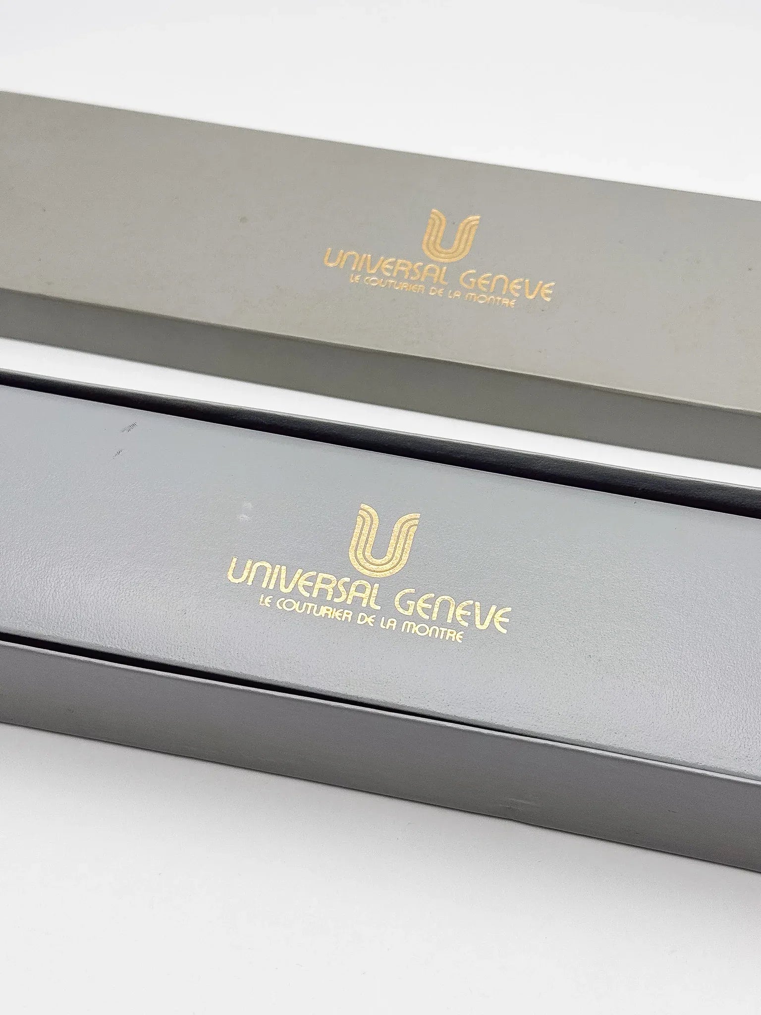 Universal Genève - Cadran Blanc plaqué or - NOS - FULL SET - 1993 - Atelier Victor - Vintage  Shop