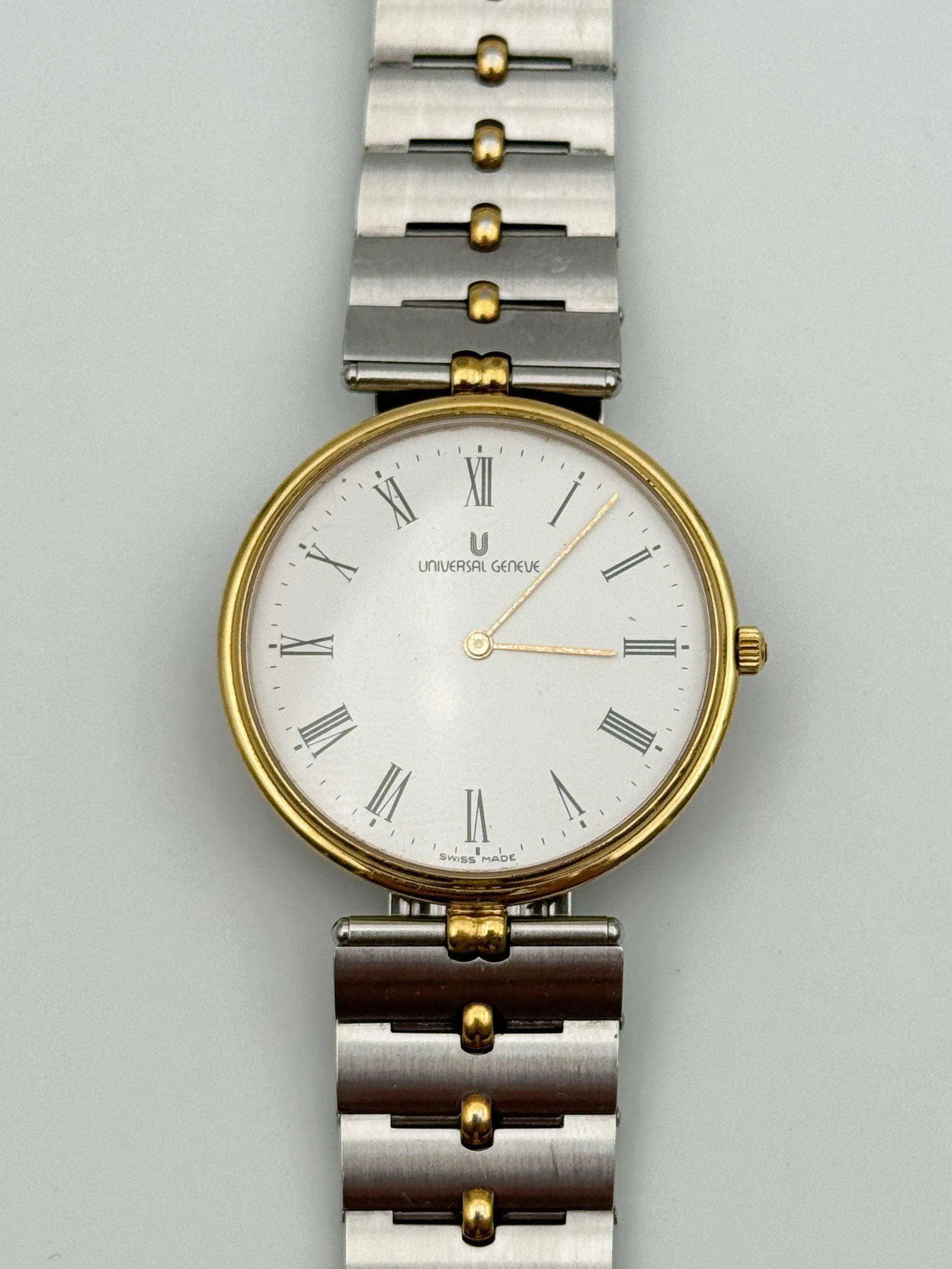 Universal Genève - Circle Steel & Gold - 1970s - Atelier Victor Paris - Vintage Watch Shop Dubai