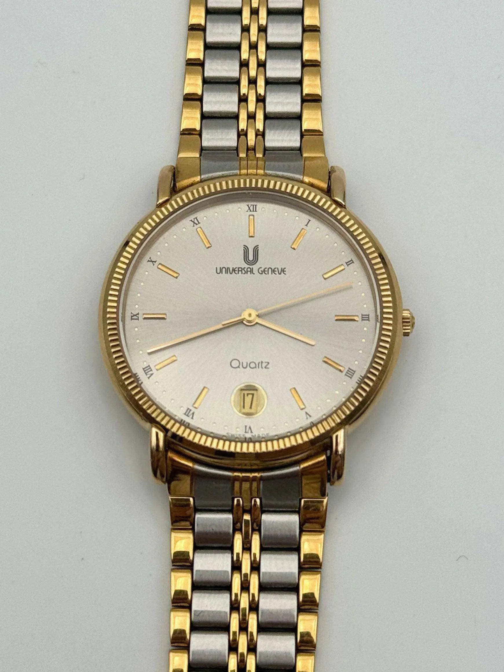 Universal Genève - Circle Steel & Gold Cannelé - 1980’s - Atelier Victor Paris - Vintage Watch Shop Dubai