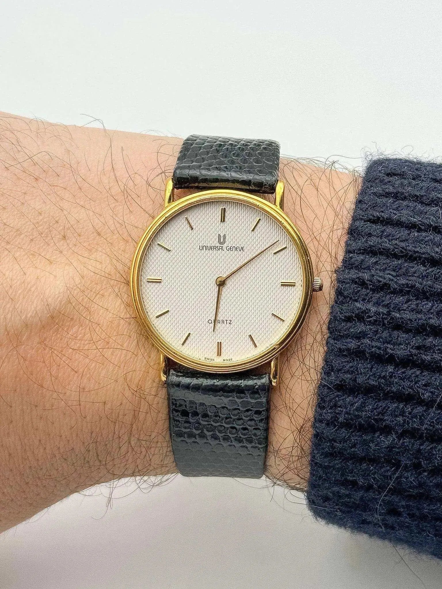 Universal Genève - Clous de Paris Ultra Slim - 1980’s - Atelier Victor Paris - Vintage Watch Shop Dubai