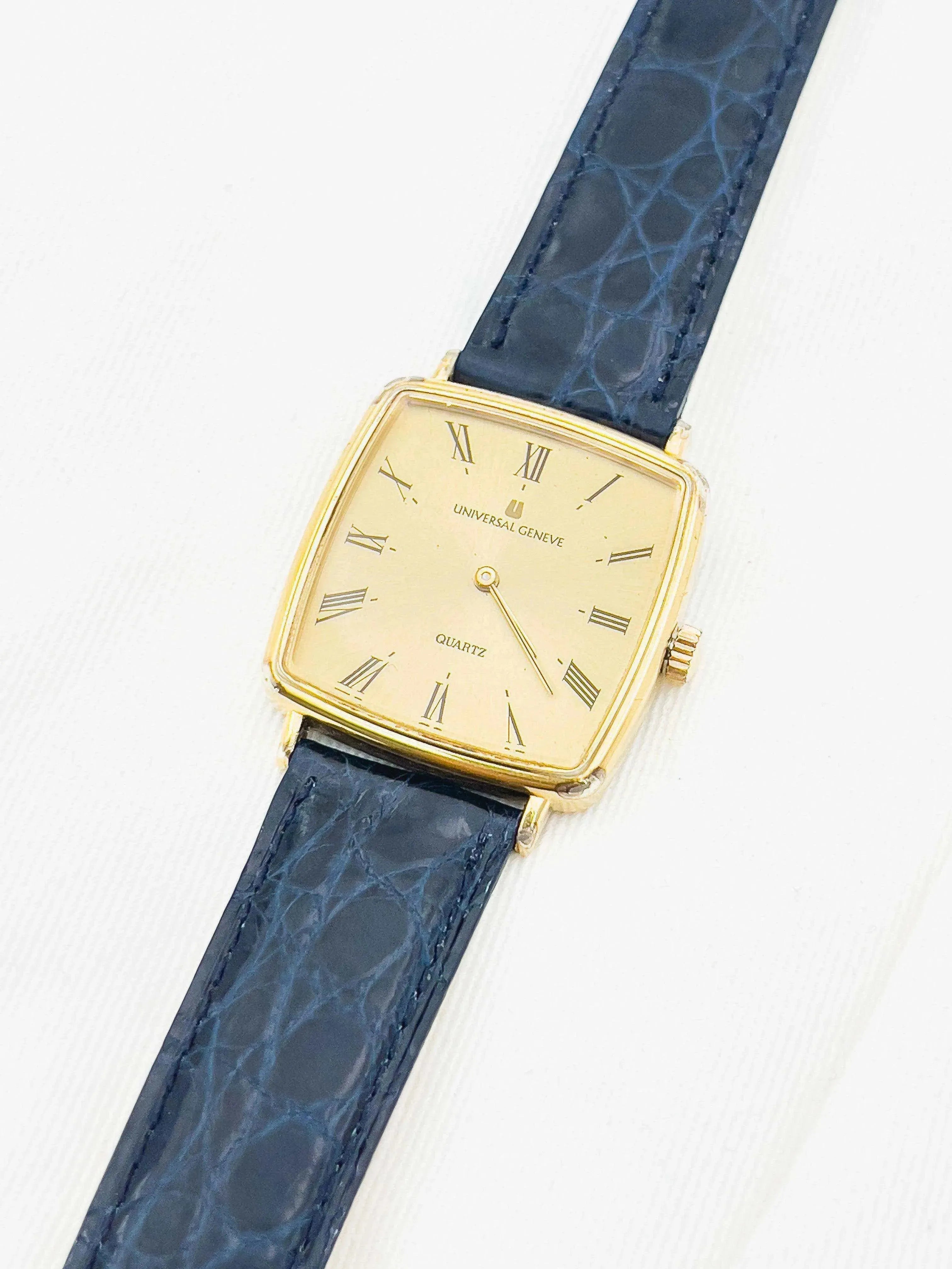 Universal Genève - Index Romain Carré Quartz - 1970s - Atelier Victor Paris - Vintage Watch Shop Dubai