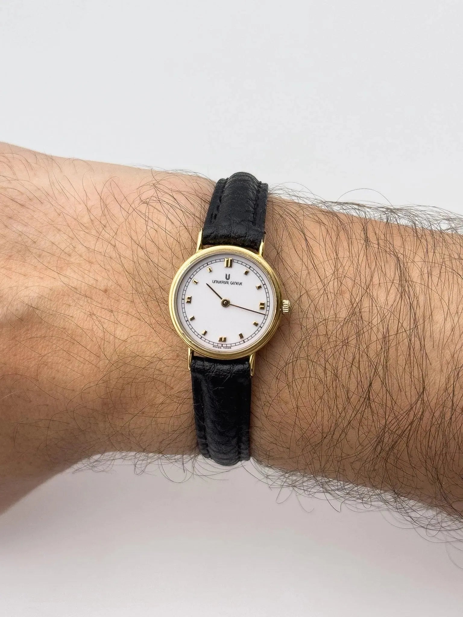 Universal Genève - Mini White Dial - 1980's - Atelier Victor Paris - Vintage Watch Shop Dubai
