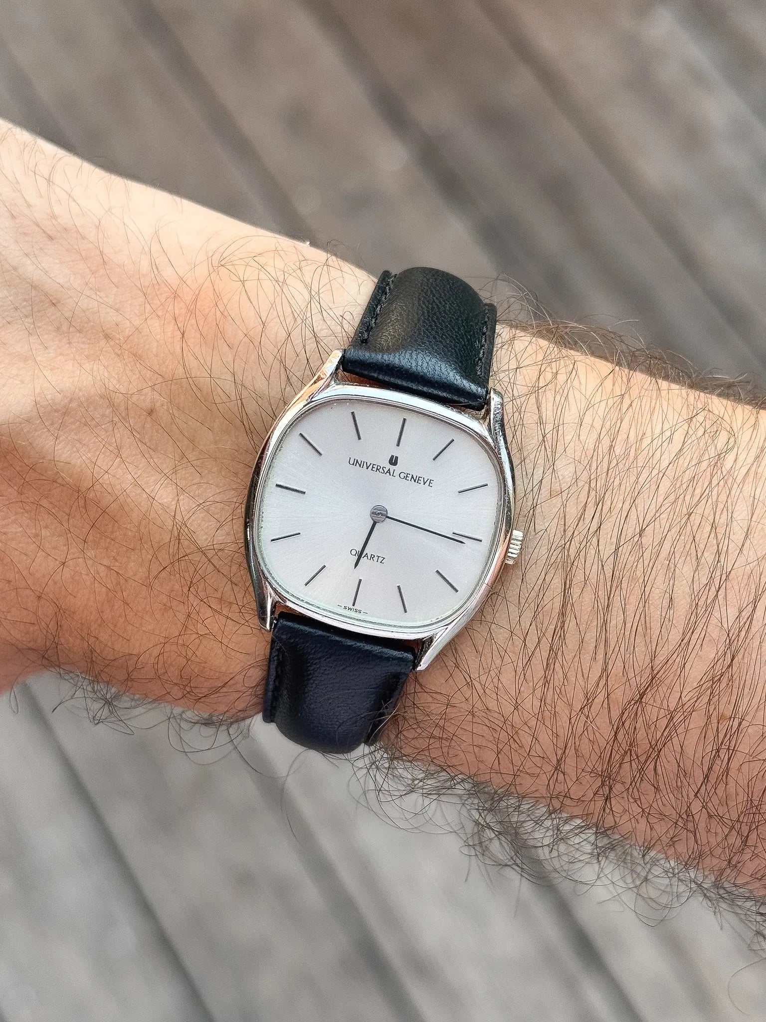 Universal Genève - Octogonale Extra Plate Acier - 1980s - Atelier Victor