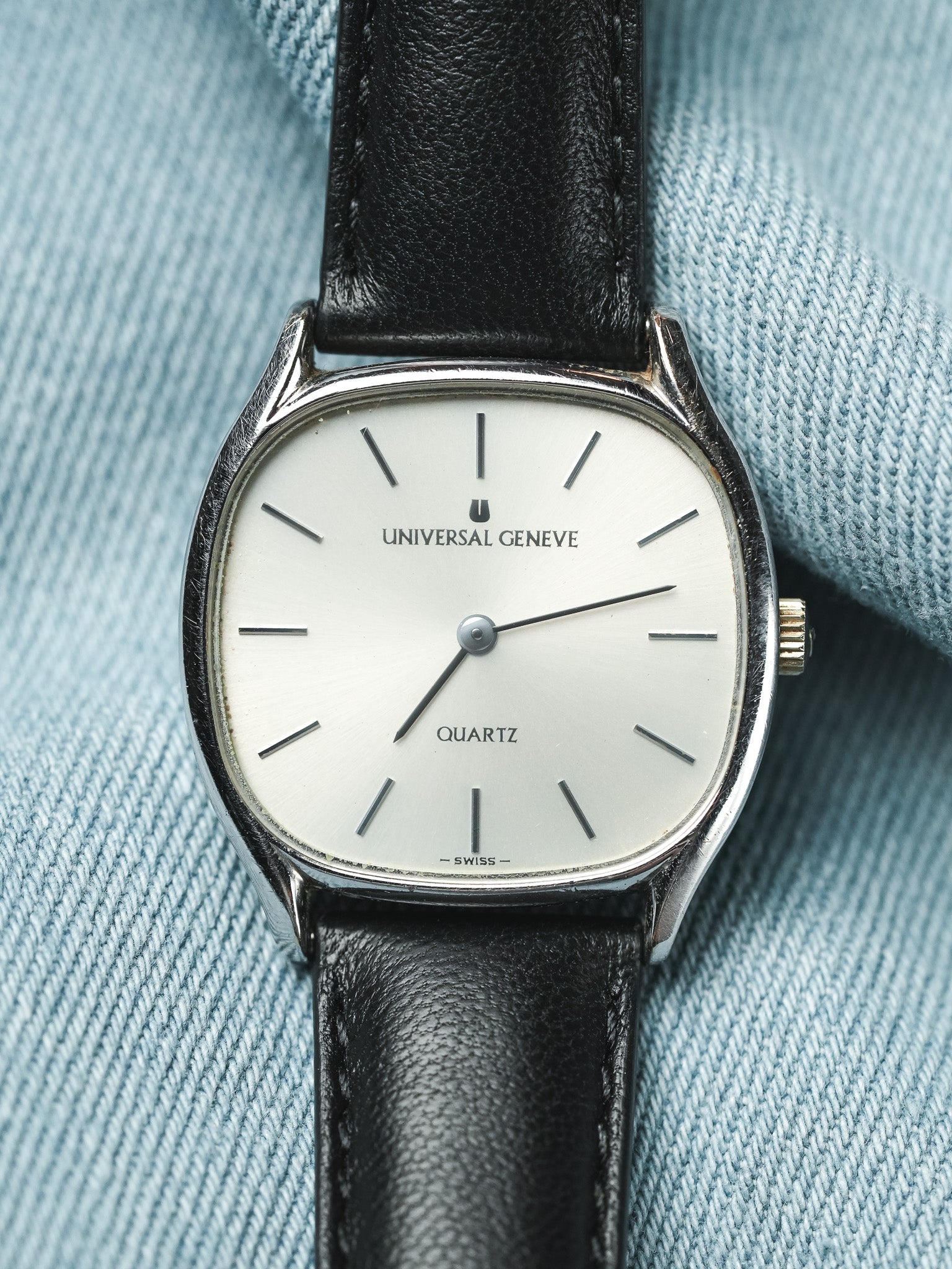Universal Genève - Octogonale Extra Plate Acier - 1980s - Atelier Victor - Vintage Watch Shop