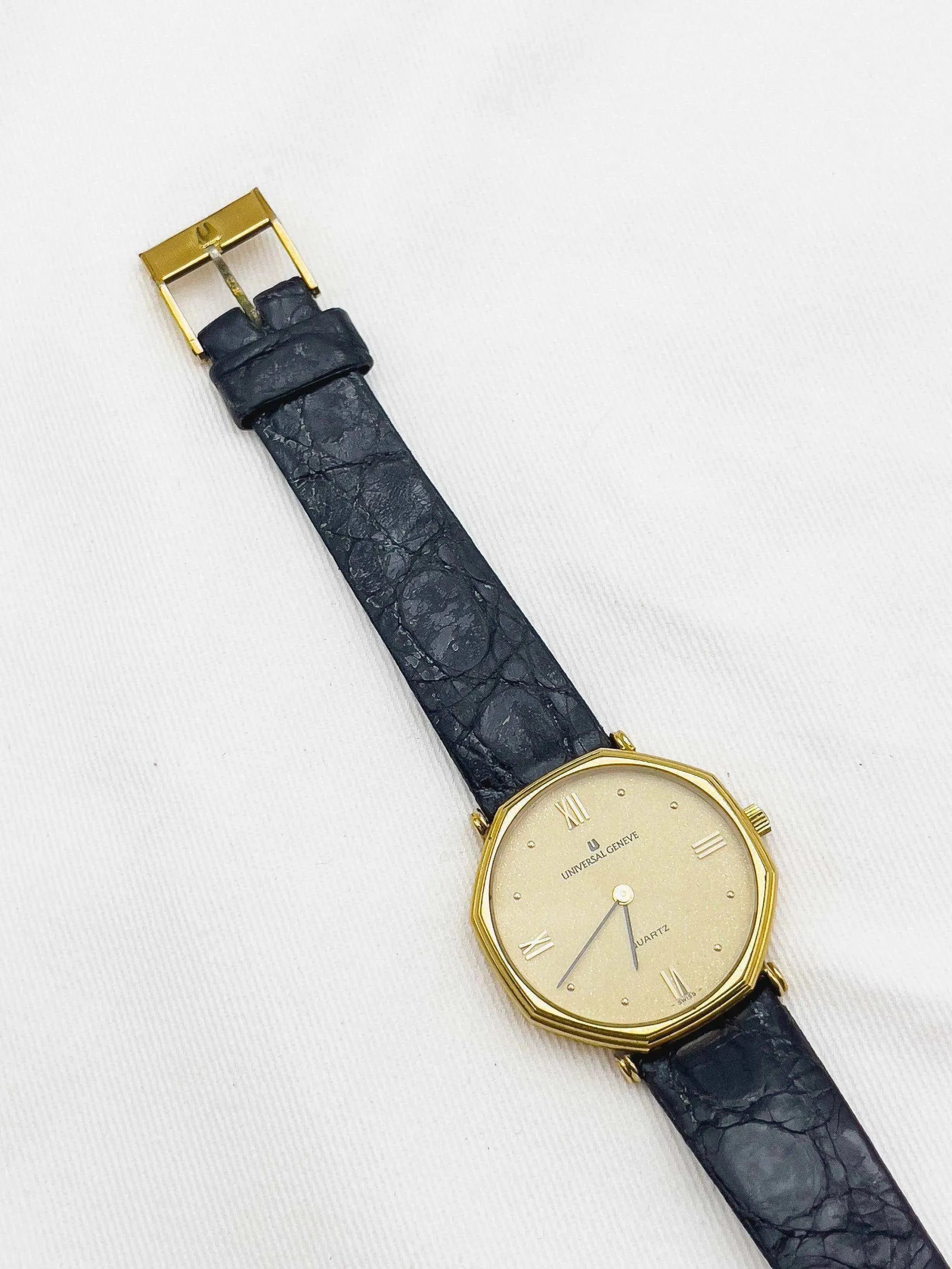 Universal Genève - Octogone Gold - 1970s - Atelier Victor Paris - Vintage Watch Shop Dubai