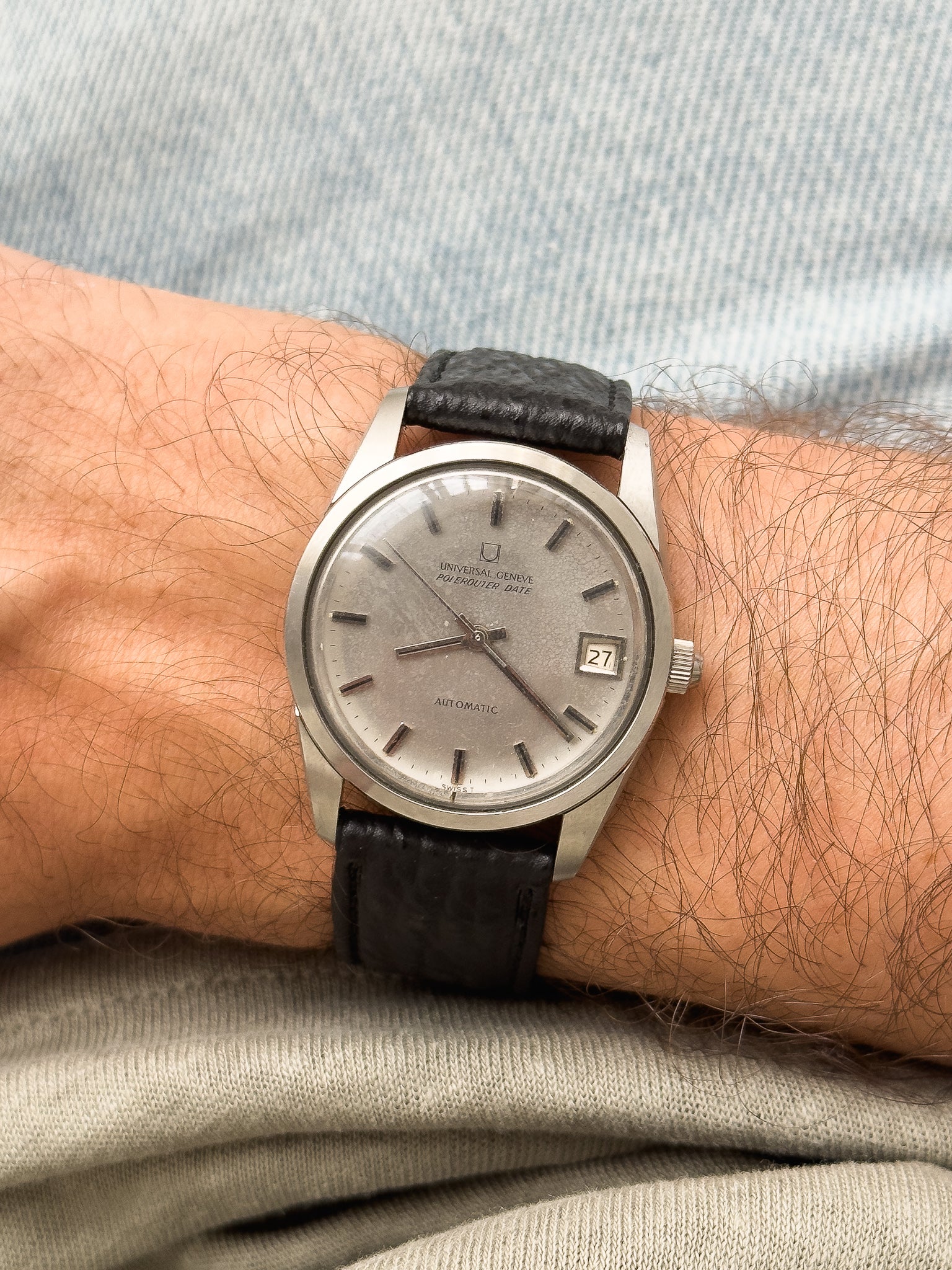 Universal Genève - Polerouter Date Big Crown Micro-rotor - 1960s - Atelier Victor - Vintage  Shop