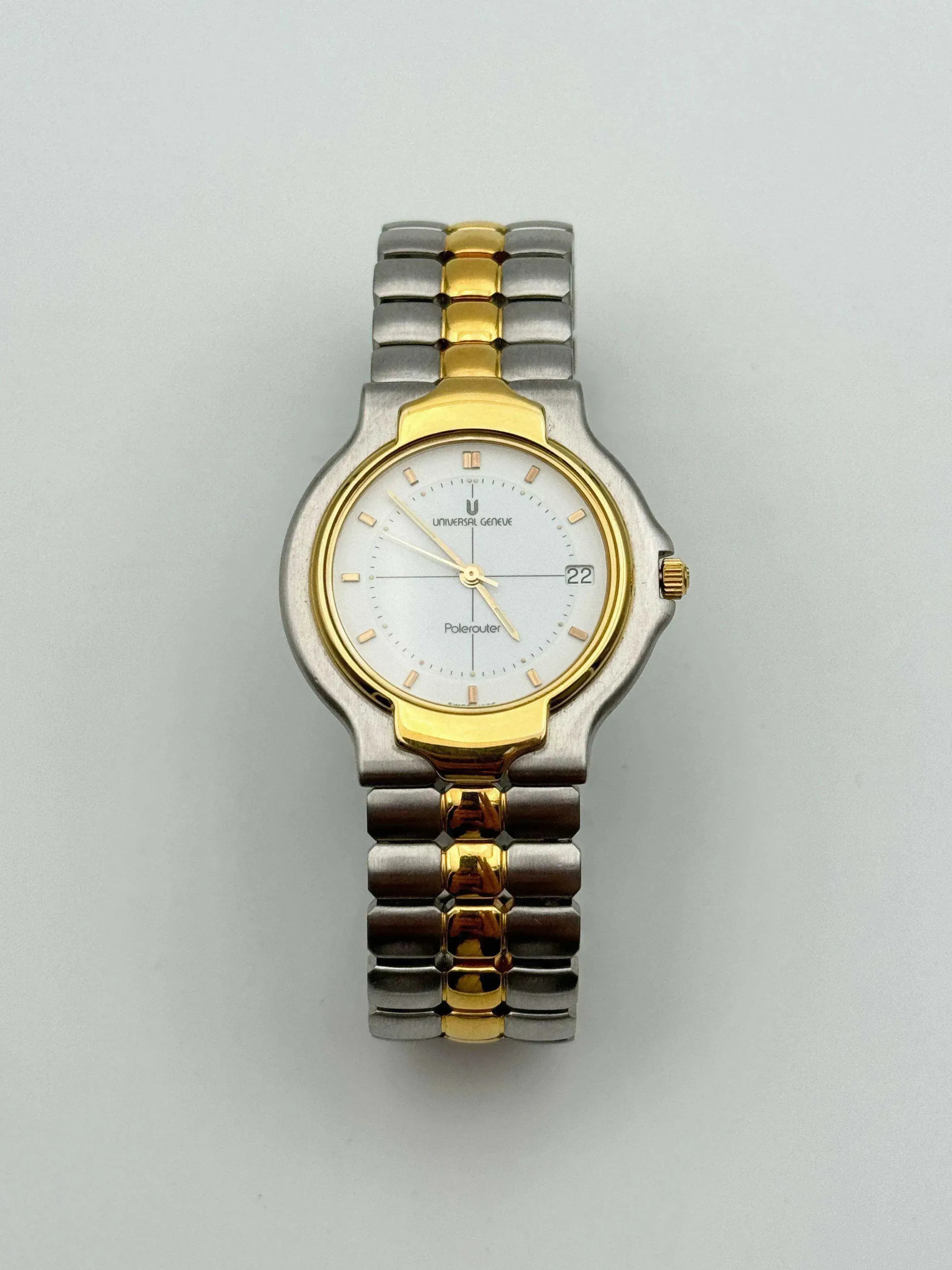 Universal Genève - Polerouter Or & Acier Quartz - 1980s - Atelier Victor