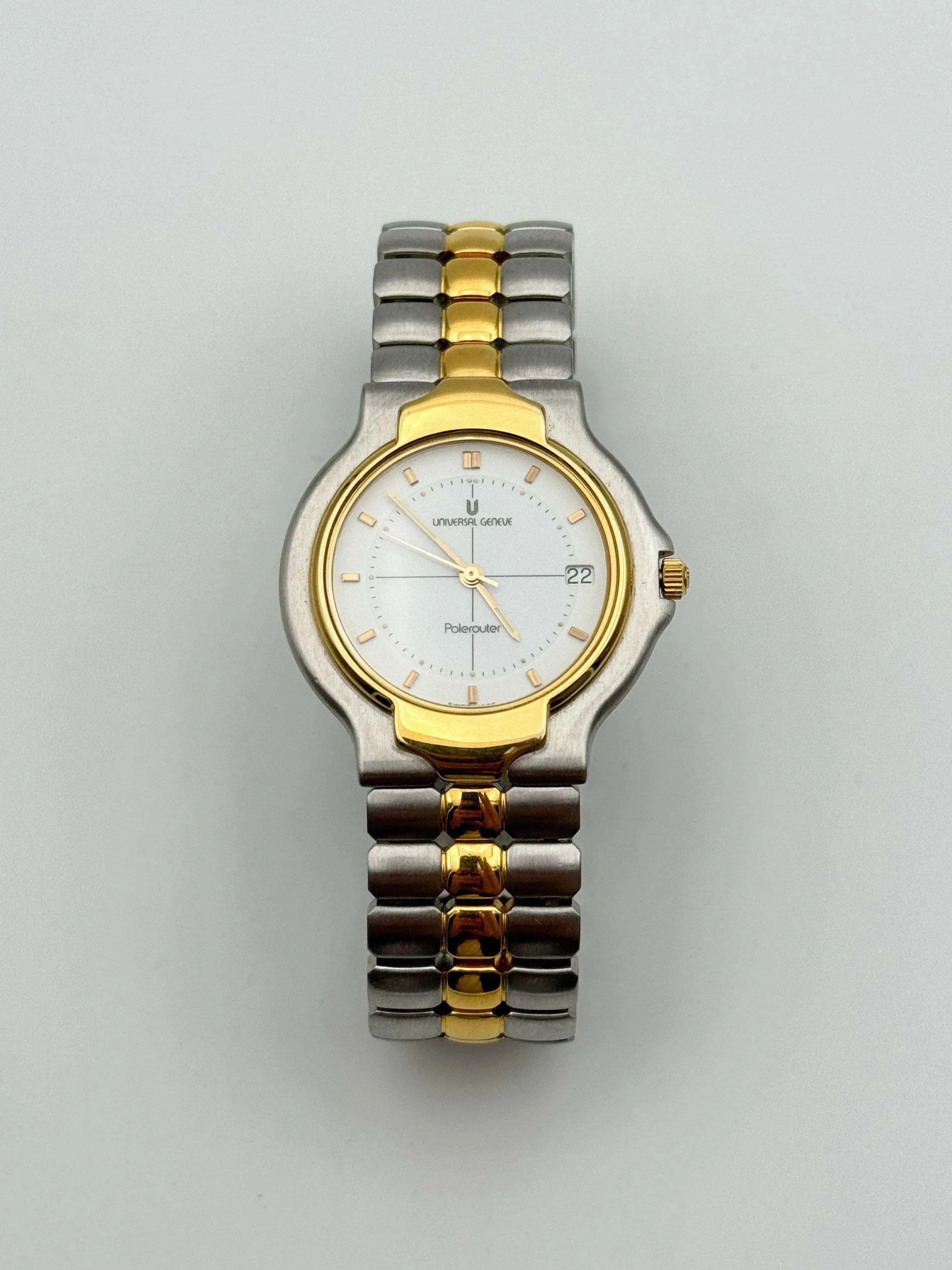 Universal Genève - Polerouter Or & Acier Quartz - 1980s - Atelier Victor - Vintage  Shop