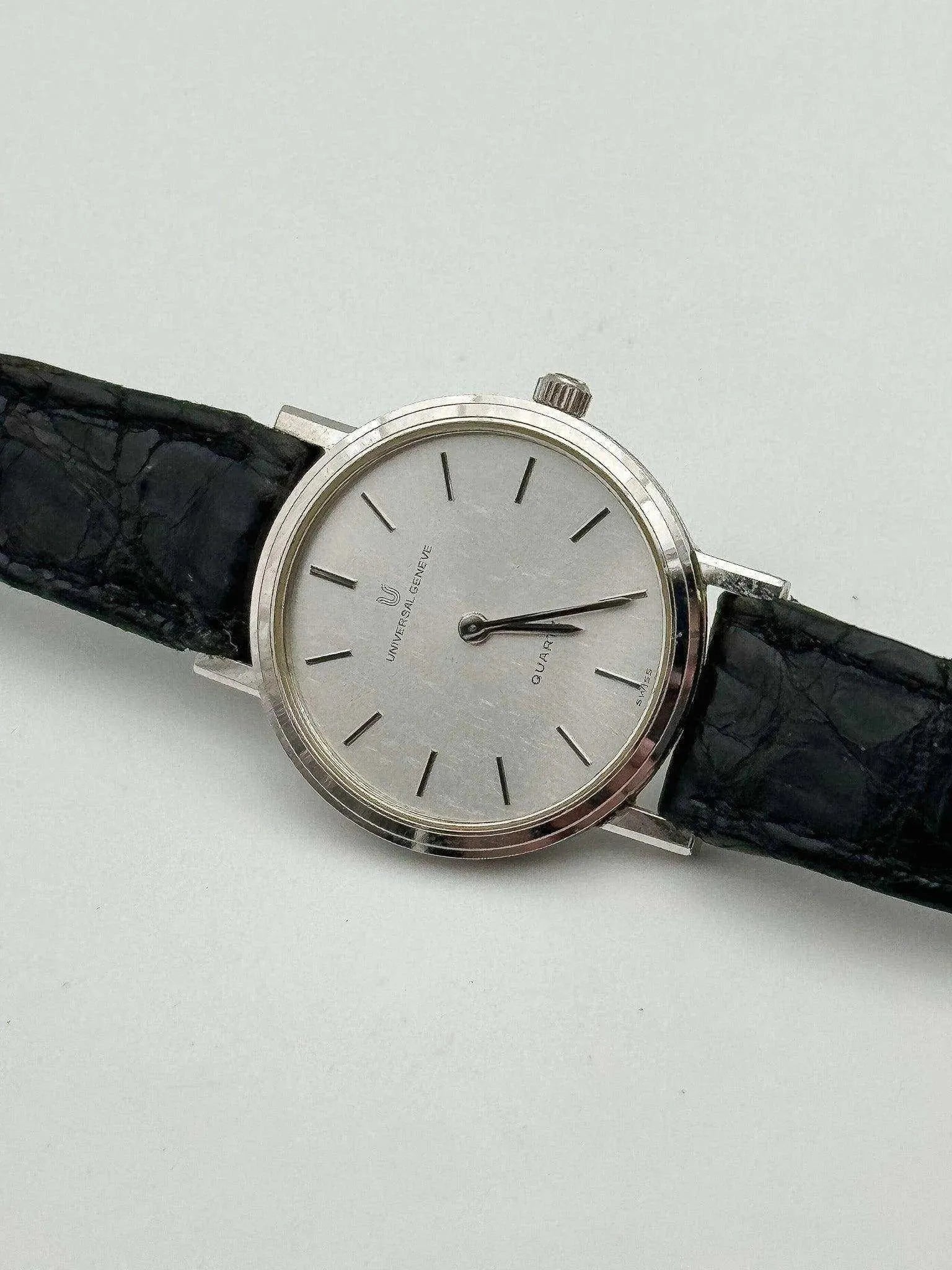 Universal Genève - Tapissé Acier Lady - 1980s - Atelier Victor Paris - Vintage Watch Shop Dubai