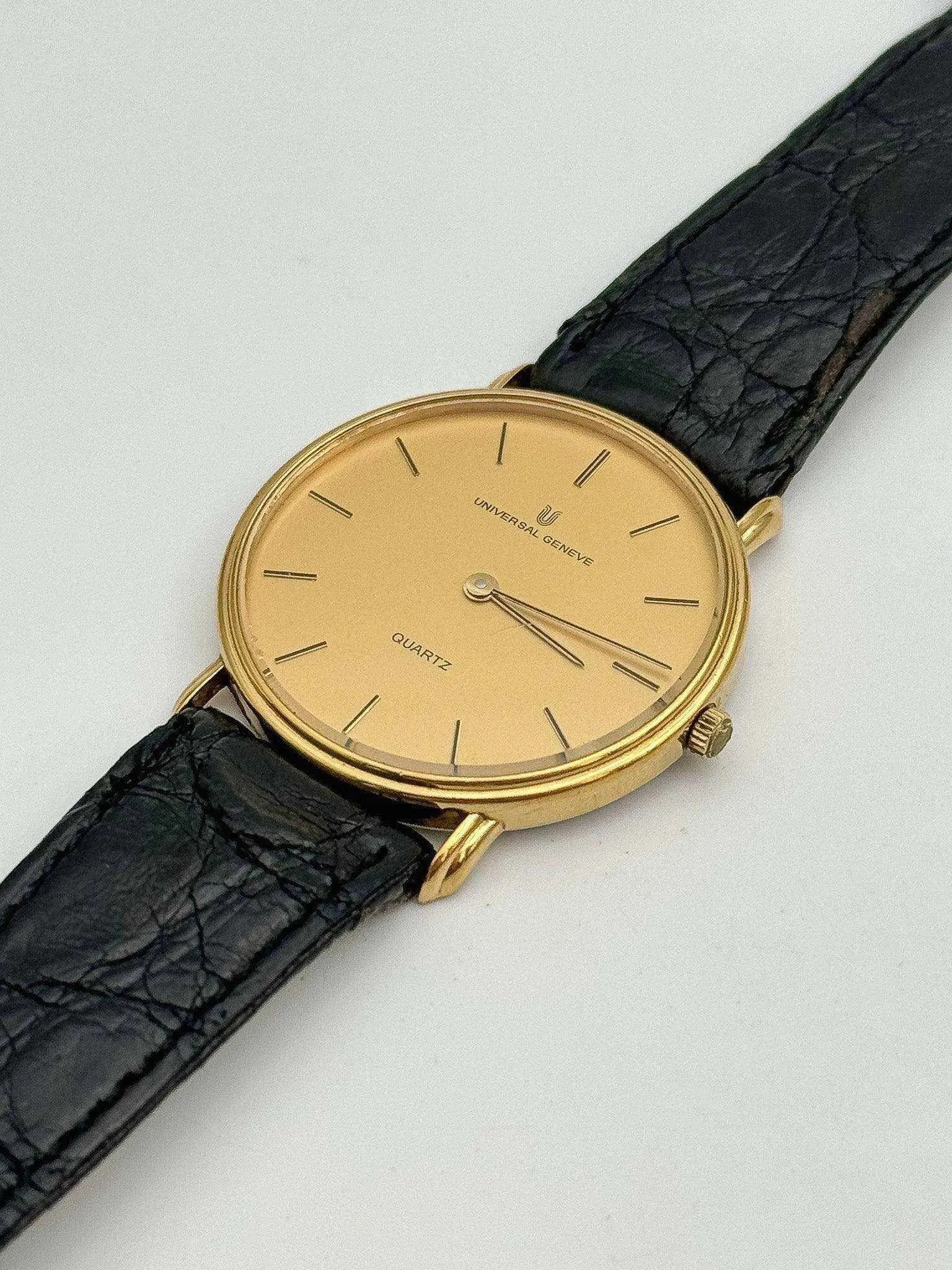 Universal Genève - Ultra Slim Gold Quartz - 1980’s - Atelier Victor Paris - Vintage Watch Shop Dubai