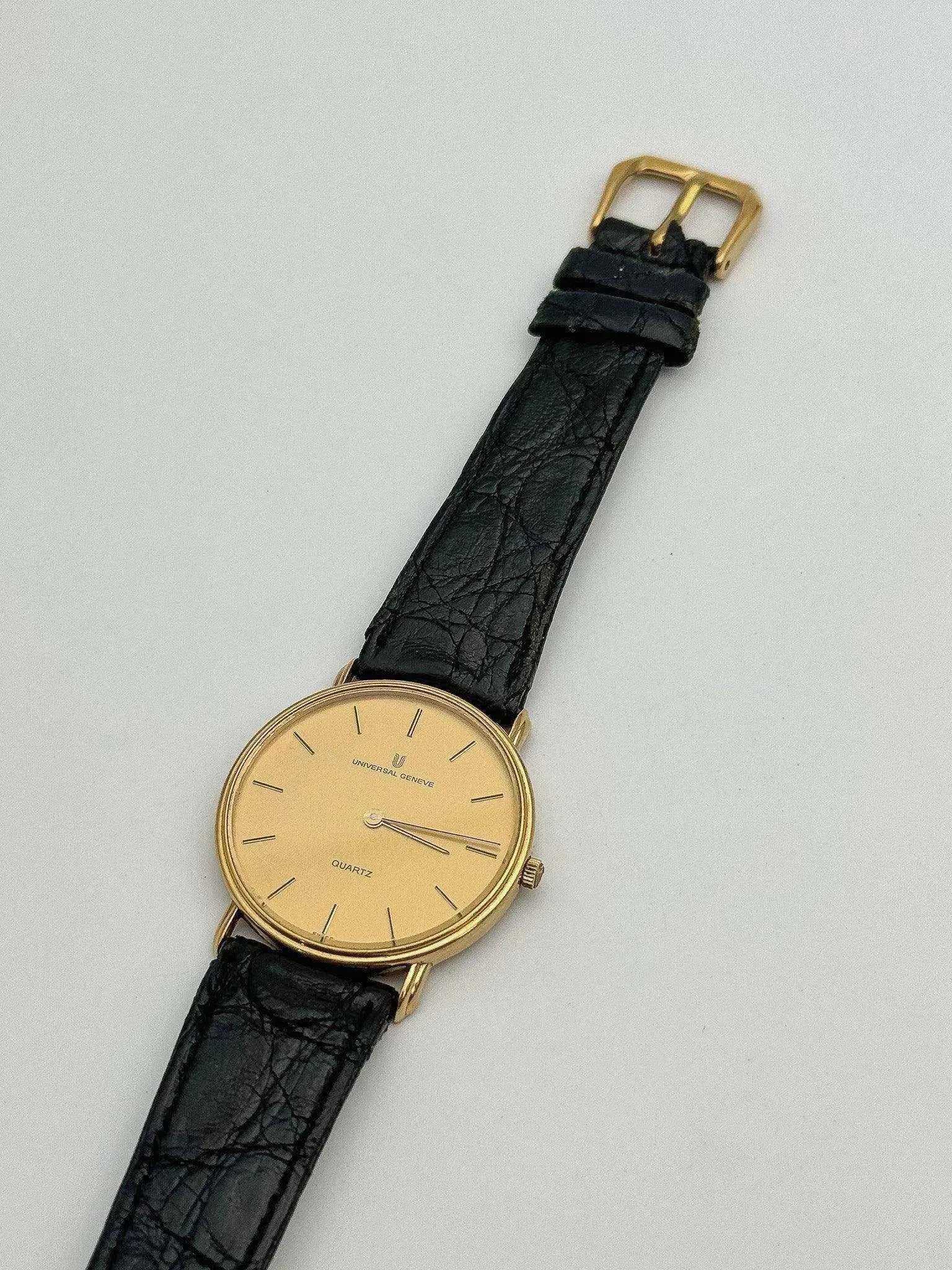 Universal Genève - Ultra Slim Gold Quartz - 1980’s - Atelier Victor Paris - Vintage Watch Shop Dubai
