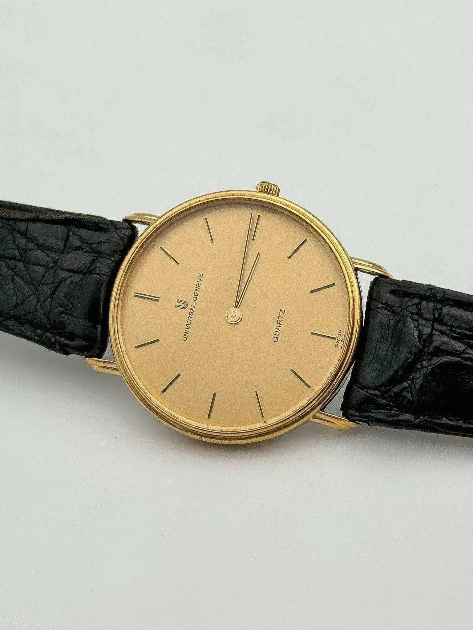 Universal Genève - Ultra Slim Gold Quartz - 1980’s - Atelier Victor Paris - Vintage Watch Shop Dubai