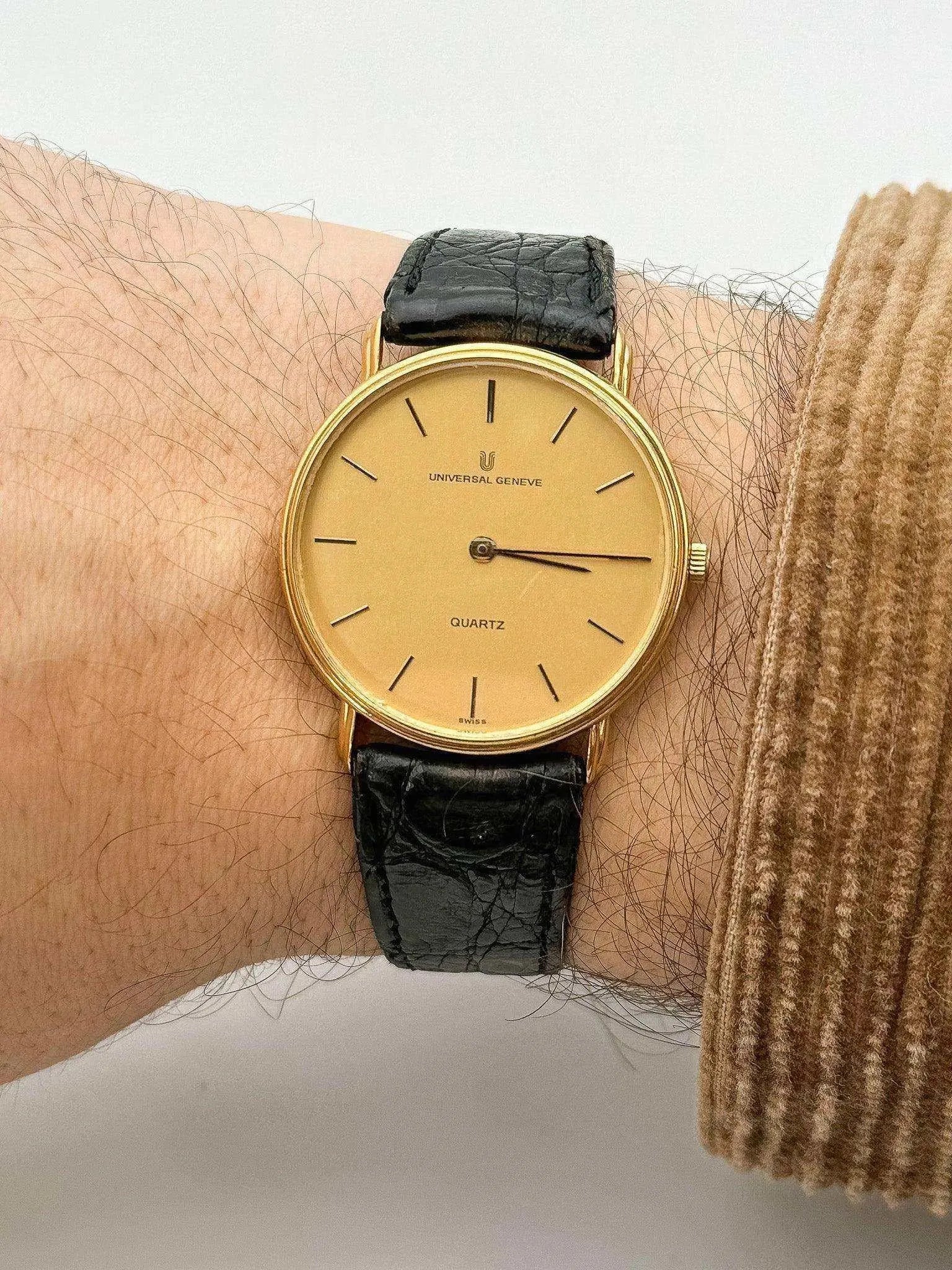 Universal Genève - Ultra Slim Gold Quartz - 1980’s - Atelier Victor Paris - Vintage Watch Shop Dubai