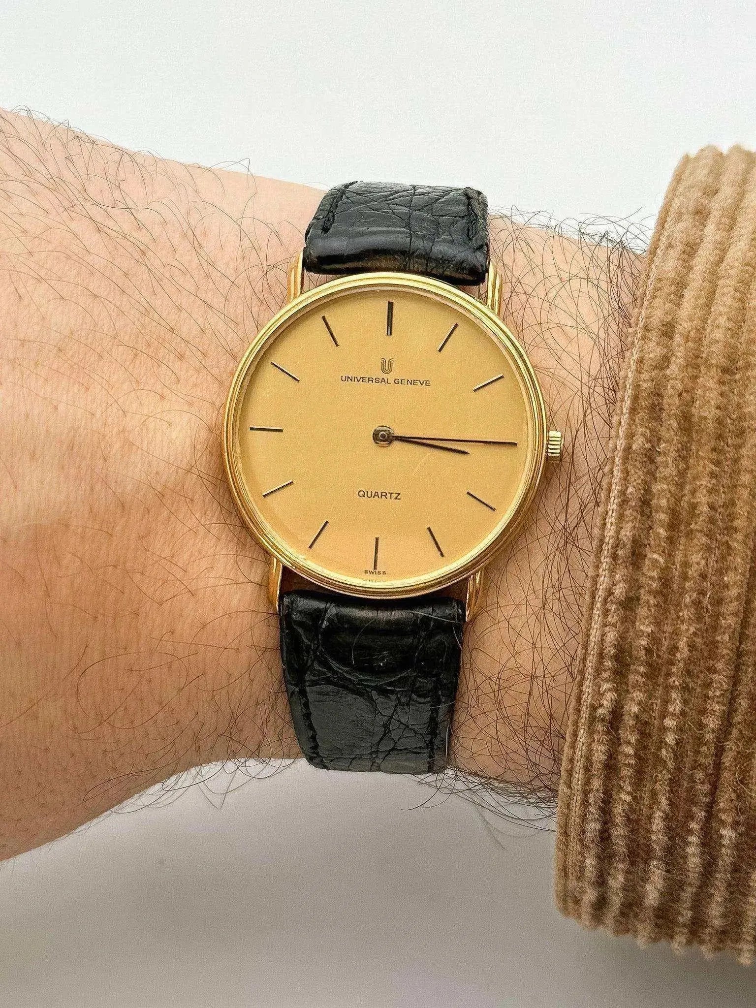 Universal Genève - Ultra Slim Gold Quartz - 1980s - Atelier Victor - Vintage  Shop