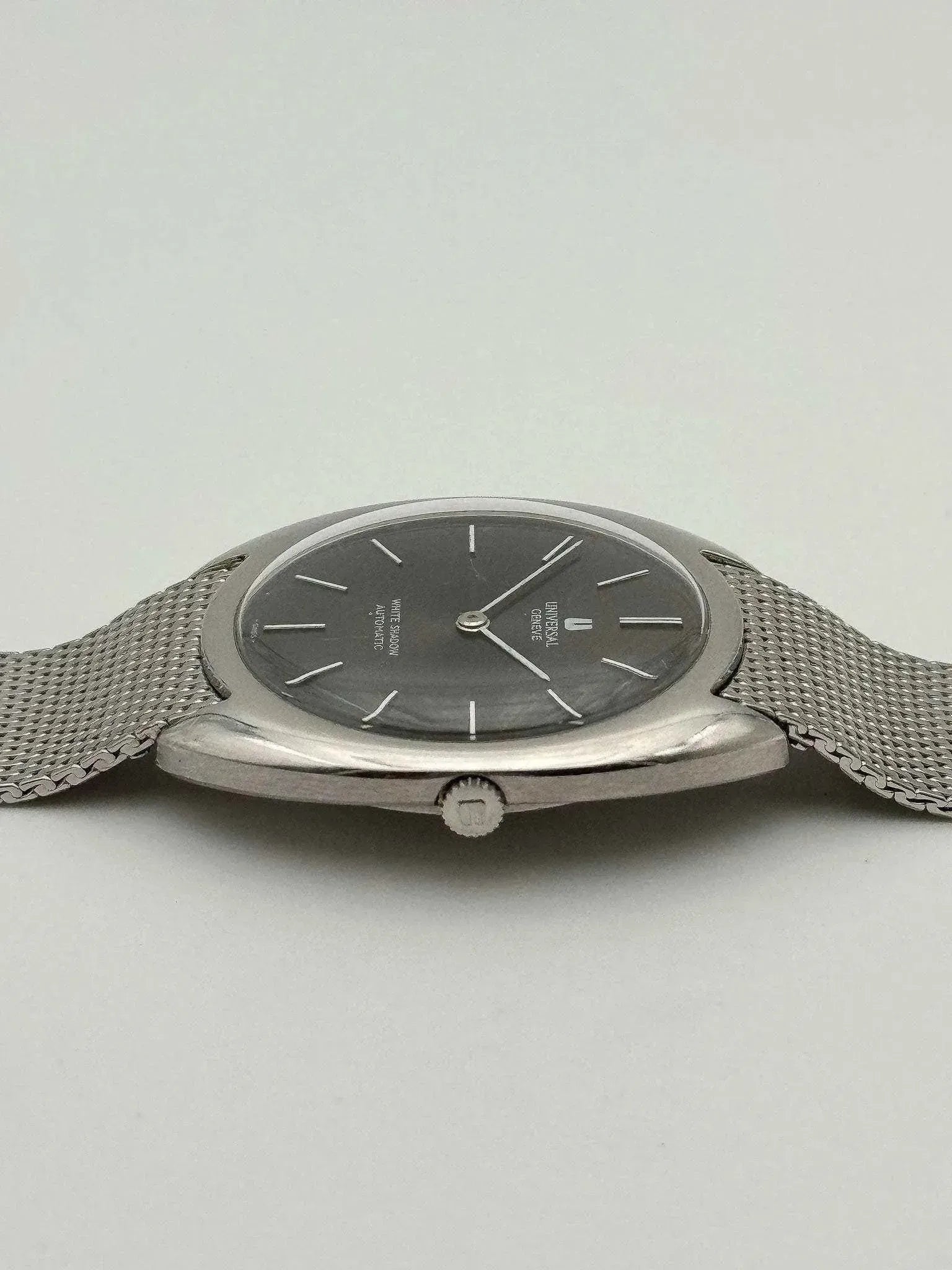Universal Genève - White Shadow Black Full Steel - 1960s - Atelier Victor