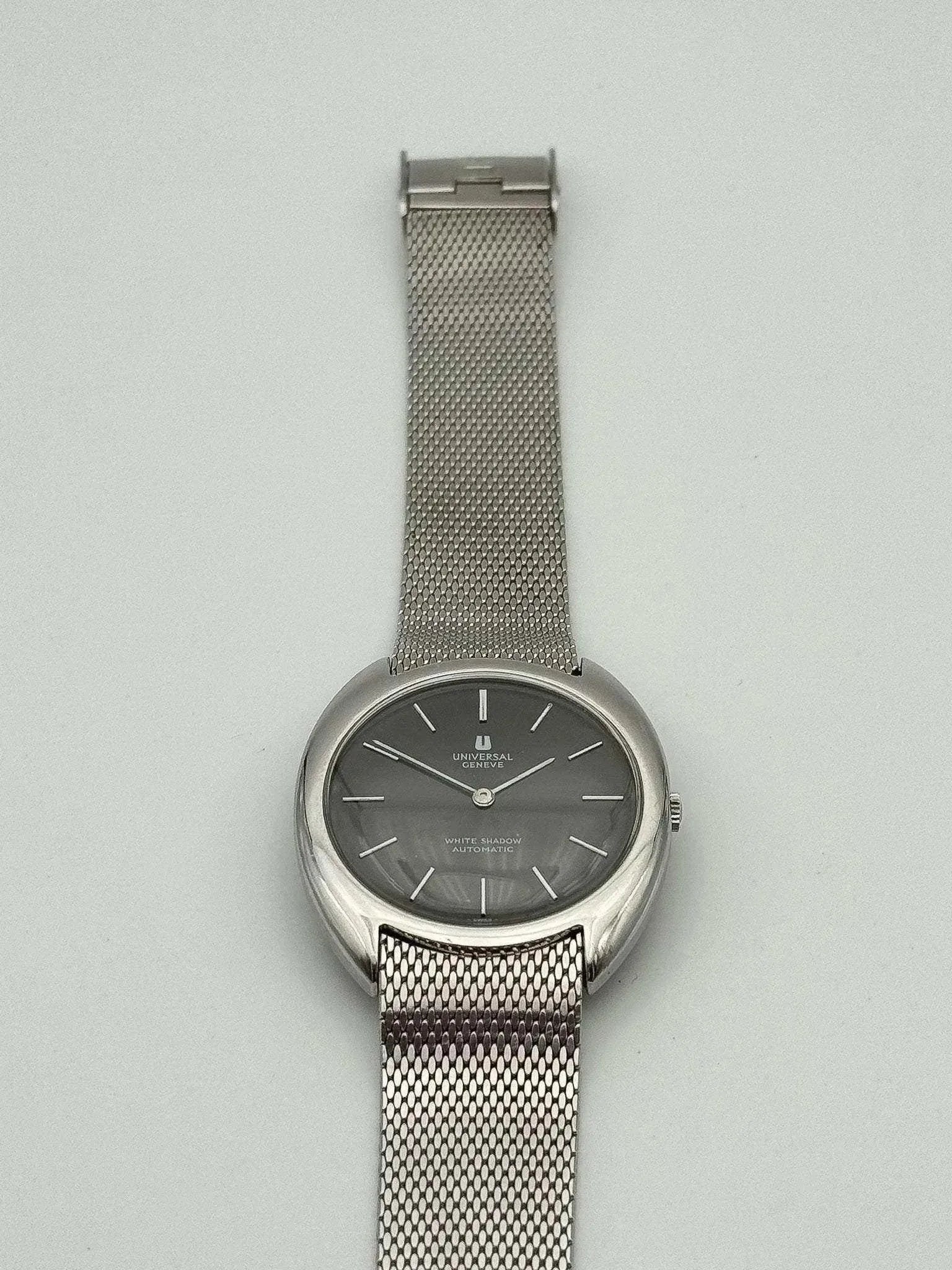 Universal Genève - White Shadow Black Full Steel - 1960s - Atelier Victor