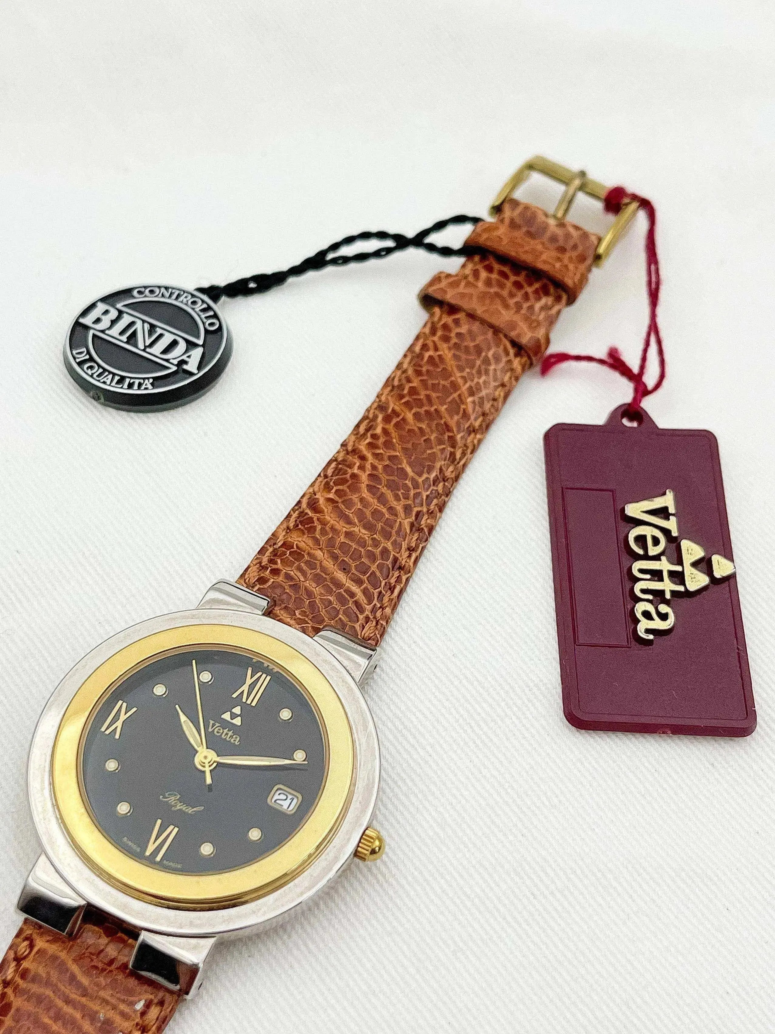 Vetta - Gold and Steel Dial - 1980s - Atelier Victor Paris - Vintage Watch Shop Dubai