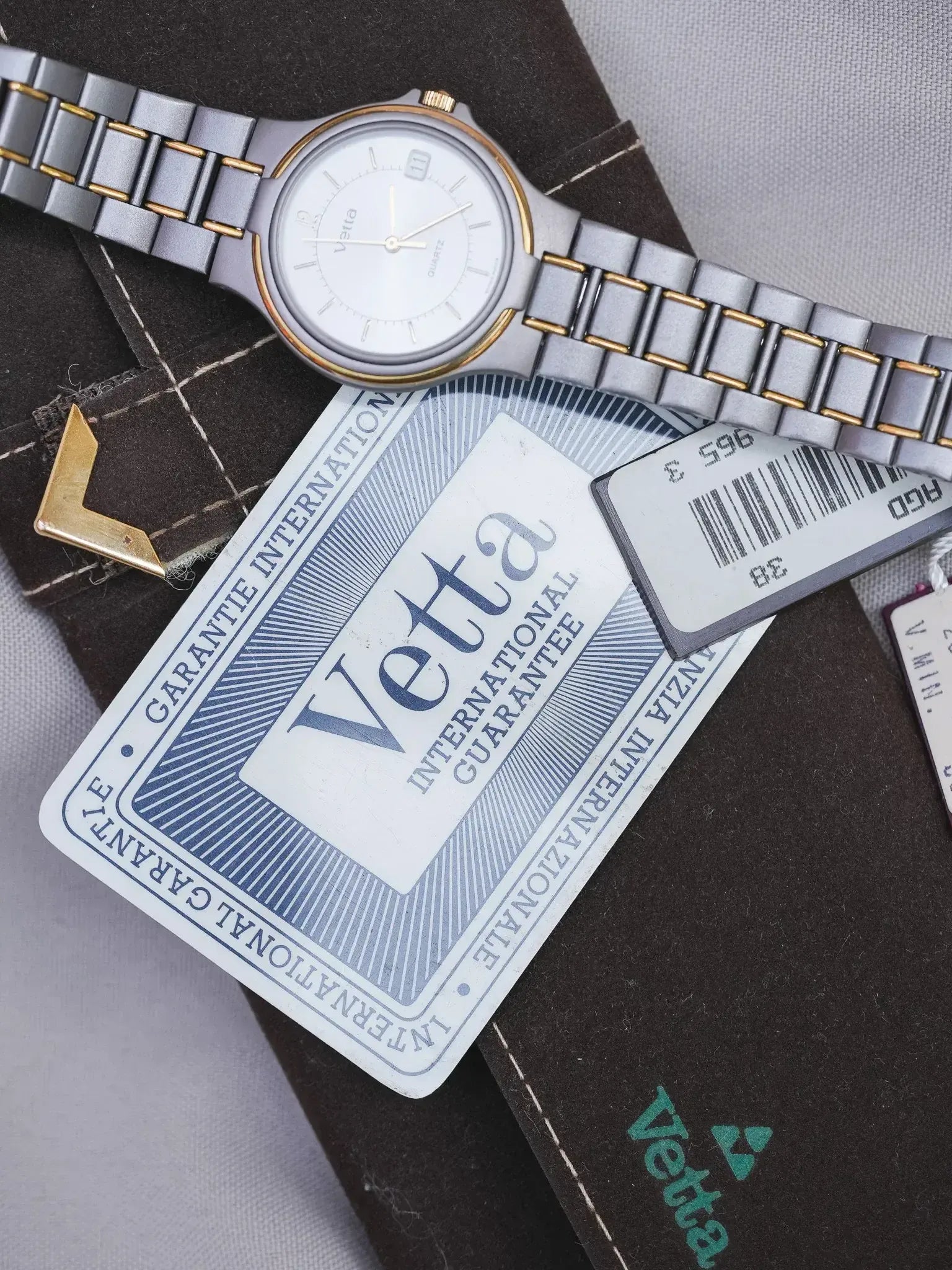 Vetta - Gris Anthracite Or - NOS - Boite & Papier - 1990s - Atelier Victor
