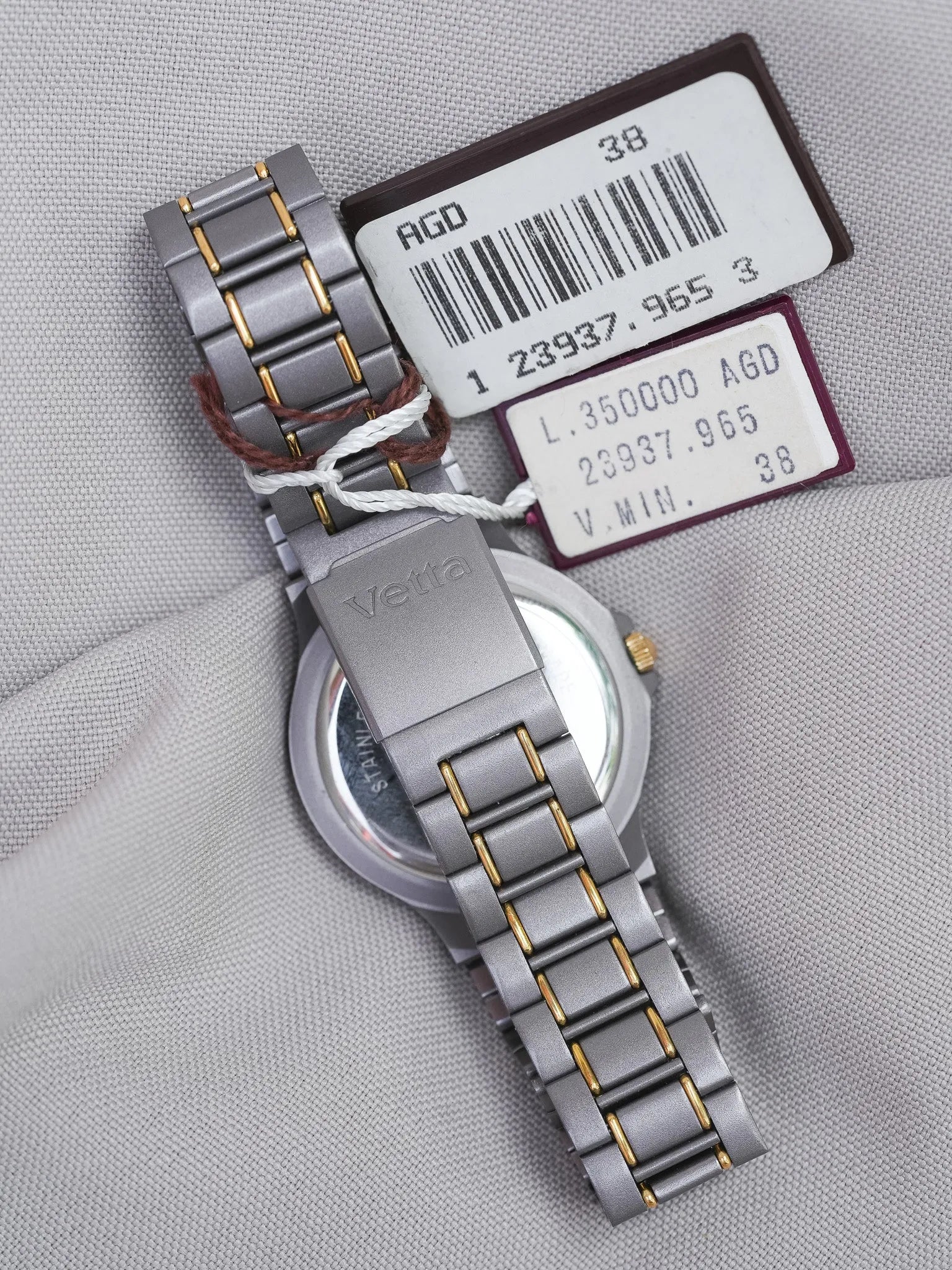 Vetta - Gris Anthracite Or - NOS - Boite & Papier - 1990s - Atelier Victor