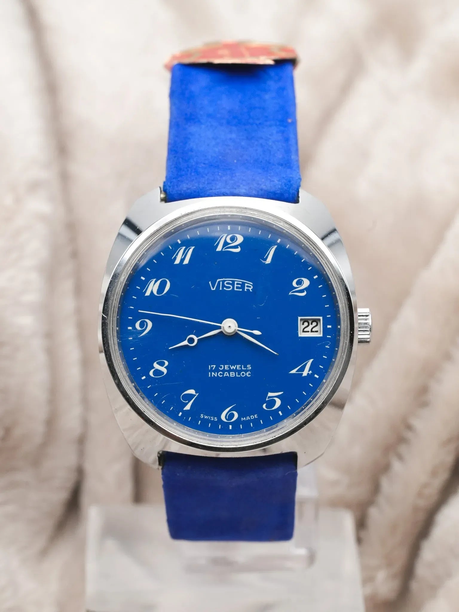 Viser - Incabloc Bleu Blanc Date - 1980s - Atelier Victor - Vintage  Shop