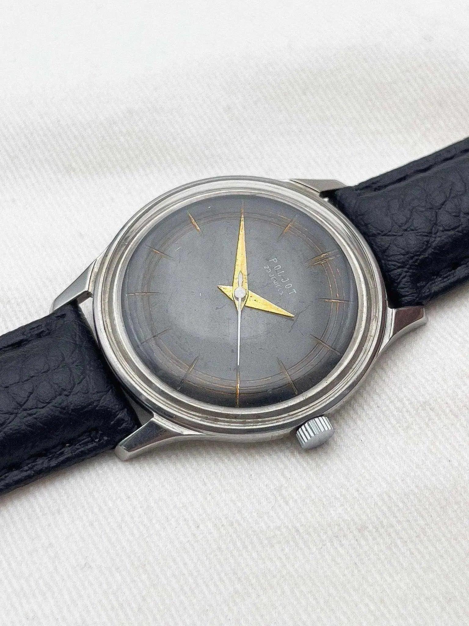 Vostok - Acier noir dauphine or - 1970s - Atelier Victor - Vintage  Shop