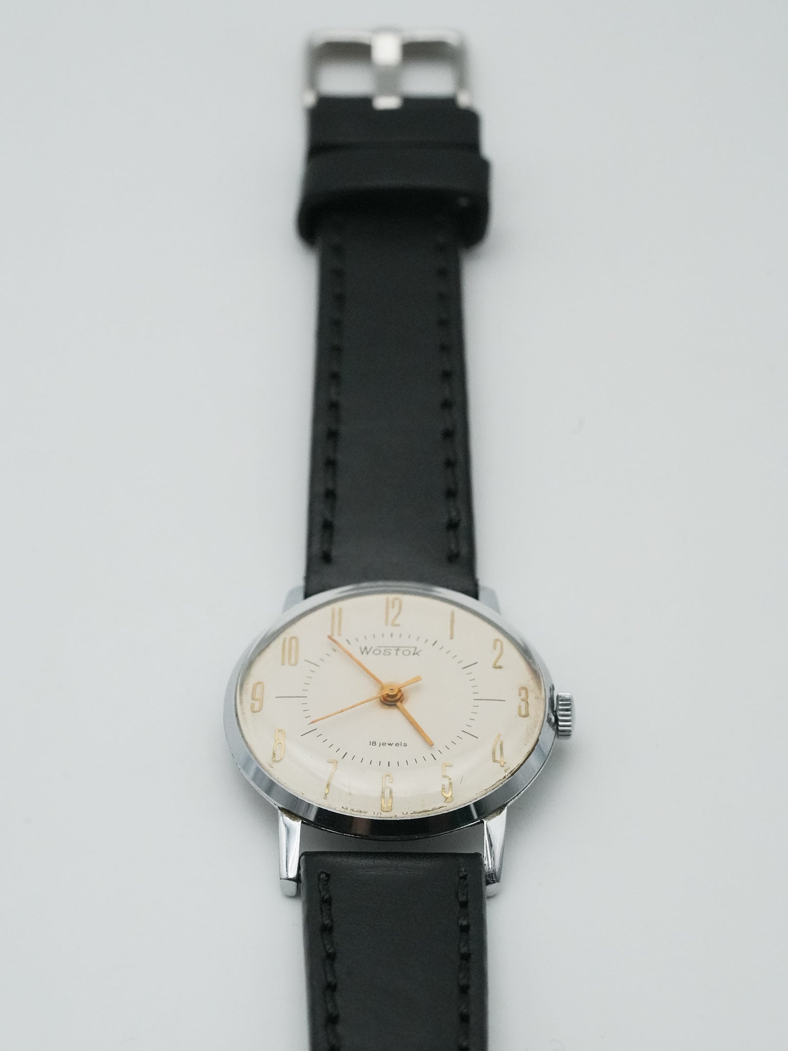 Vostok - Chiffres Arabes Dorés - 1970s - Atelier Victor Paris - Vintage Watch Shop Dubai