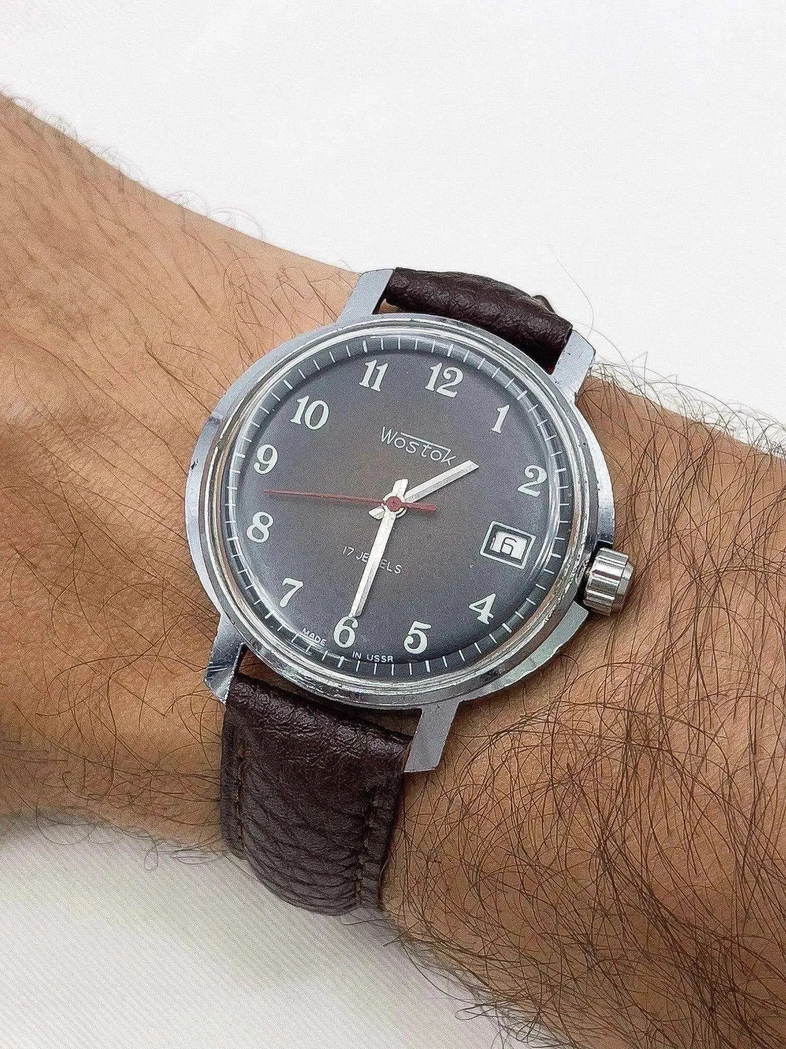 Vostok - Ovale Chocolat - 1970s - Atelier Victor Paris - Vintage Watch Shop Dubai