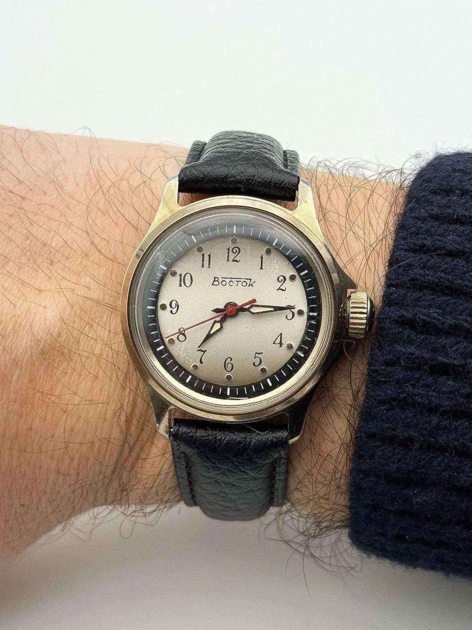 Vostok - PVD Gold - 1960s - Atelier Victor Paris - Vintage Watch Shop Dubai