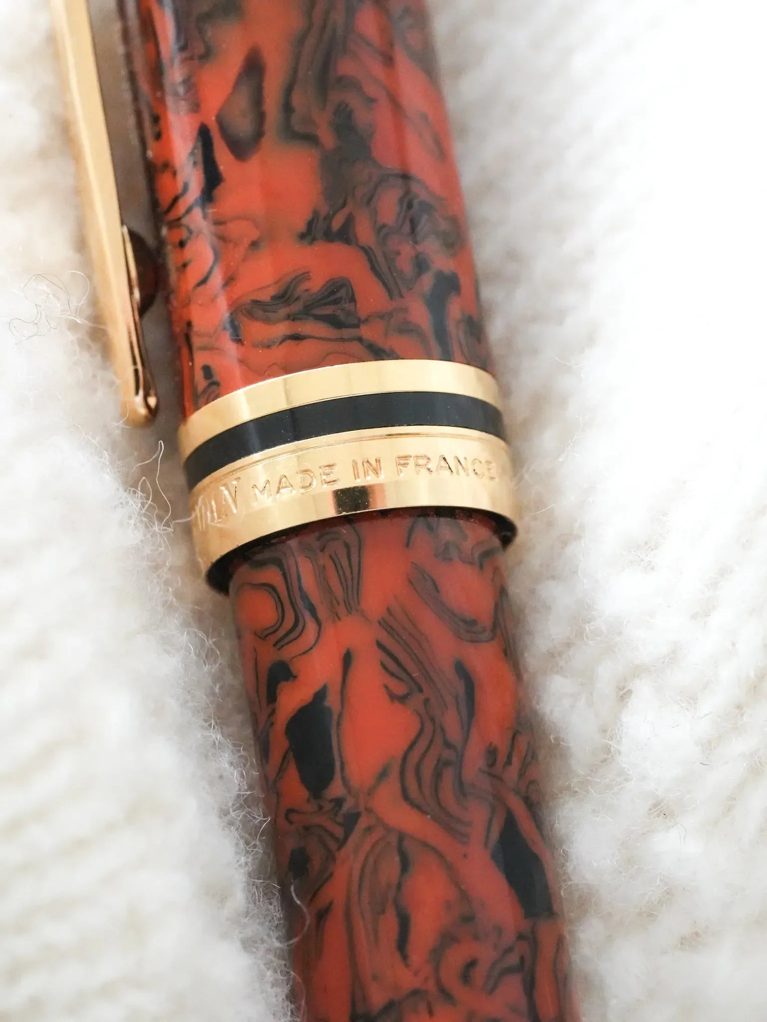 Waterman - Stylo à bille Man 200 Rhapsody Celluloïd Marron Marble - 1985 - Atelier Victor