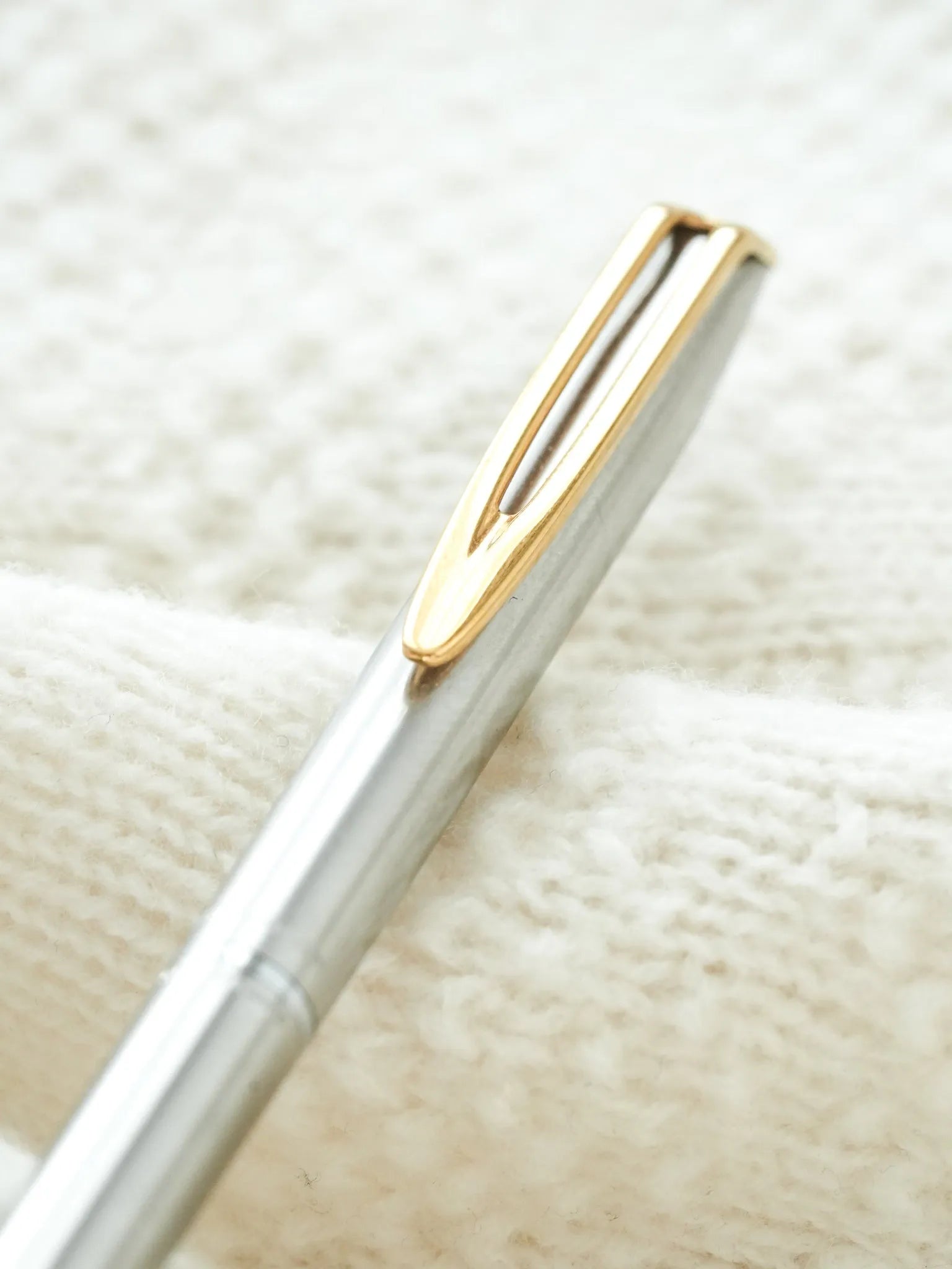 Waterman - Stylo bille Acier Plaqué or - 1980s - Atelier Victor - Vintage Watch Shop