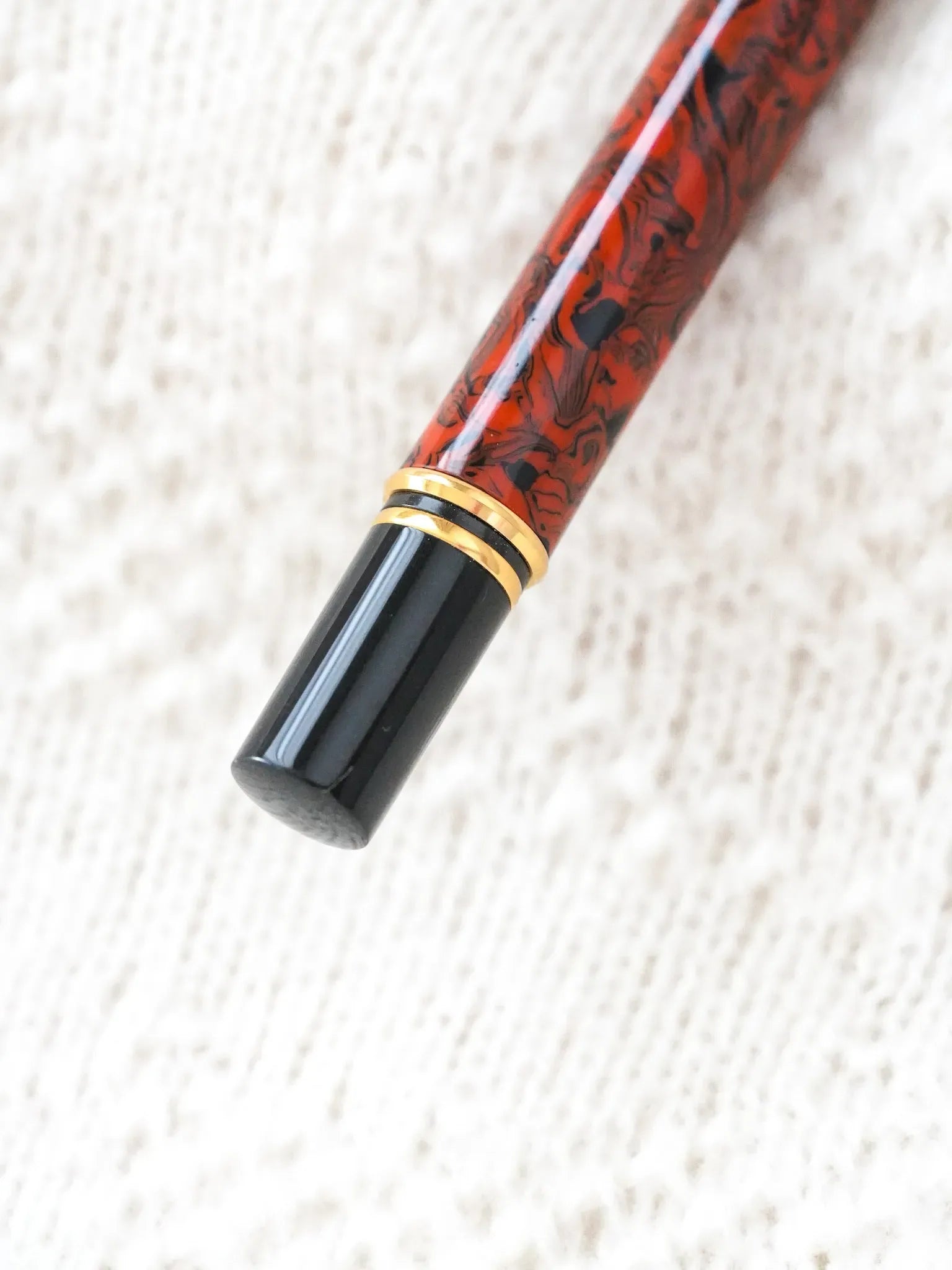 Waterman - Stylo bille Man 200 Rhapsody Celluloïd Marron marbre - 1985 - Atelier Victor