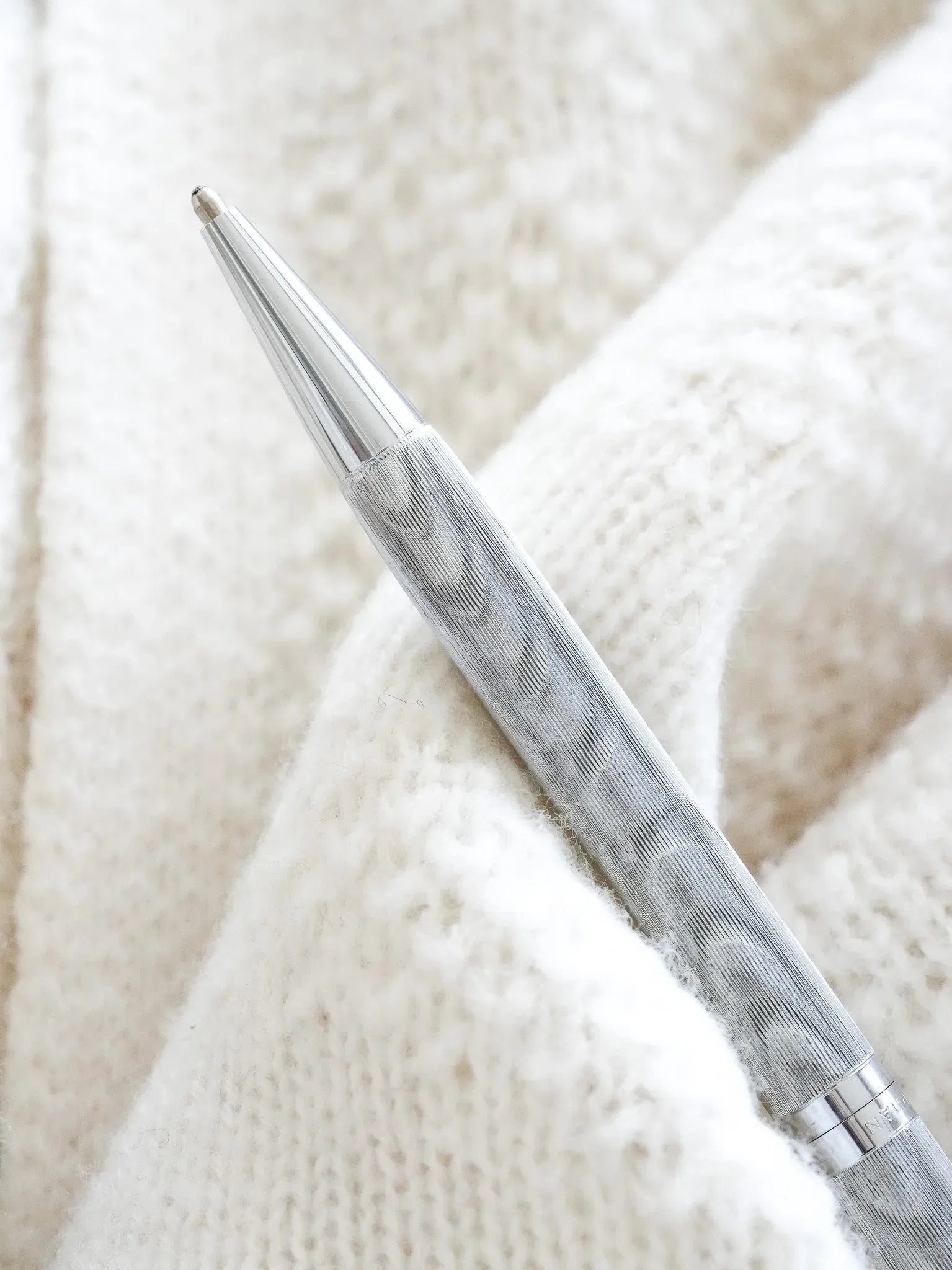 Waterman - Stylo bille tournant acier vagues - 1970s - Atelier Victor