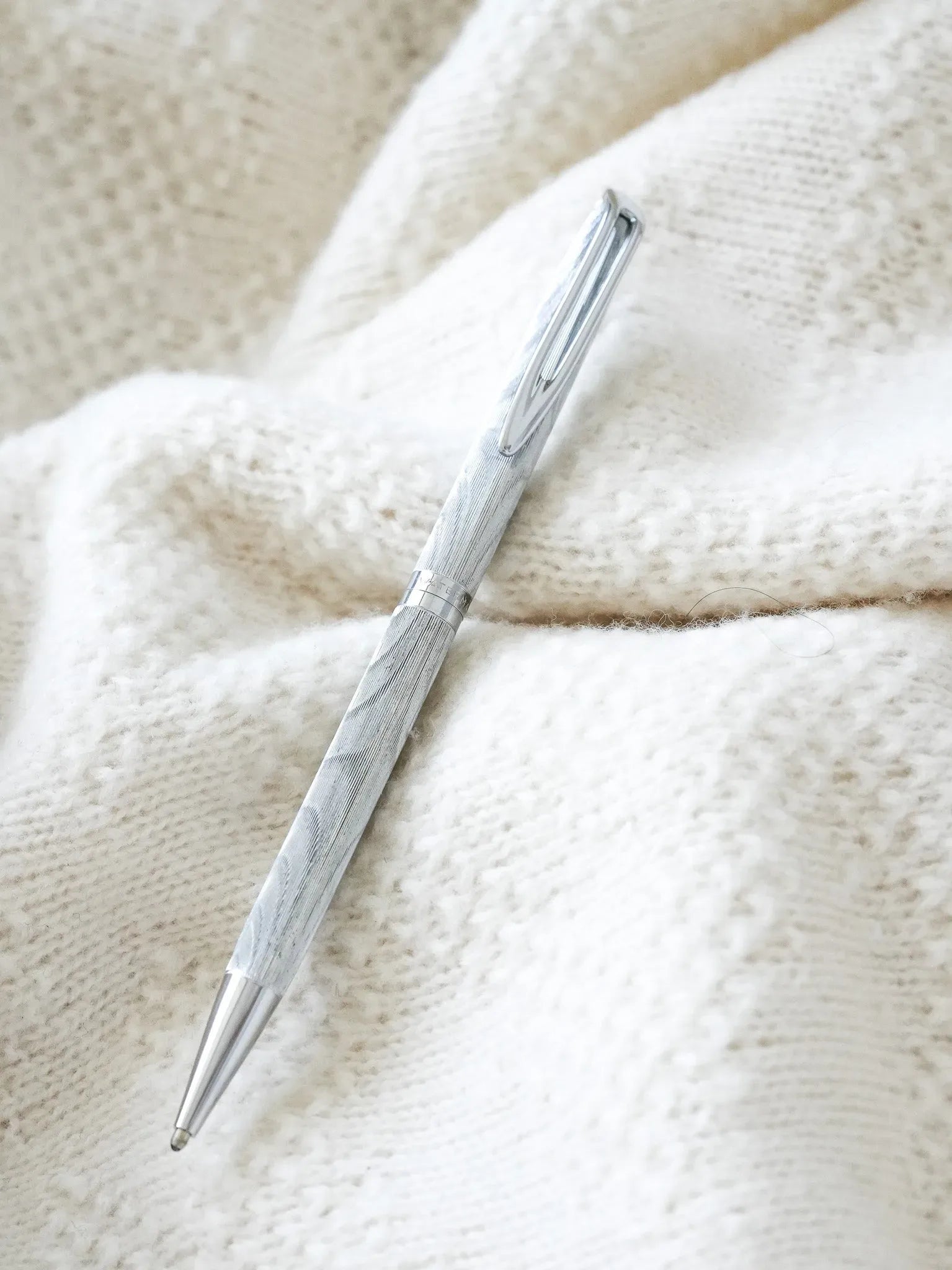 Waterman - Stylo bille tournant acier vagues - 1970s - Atelier Victor