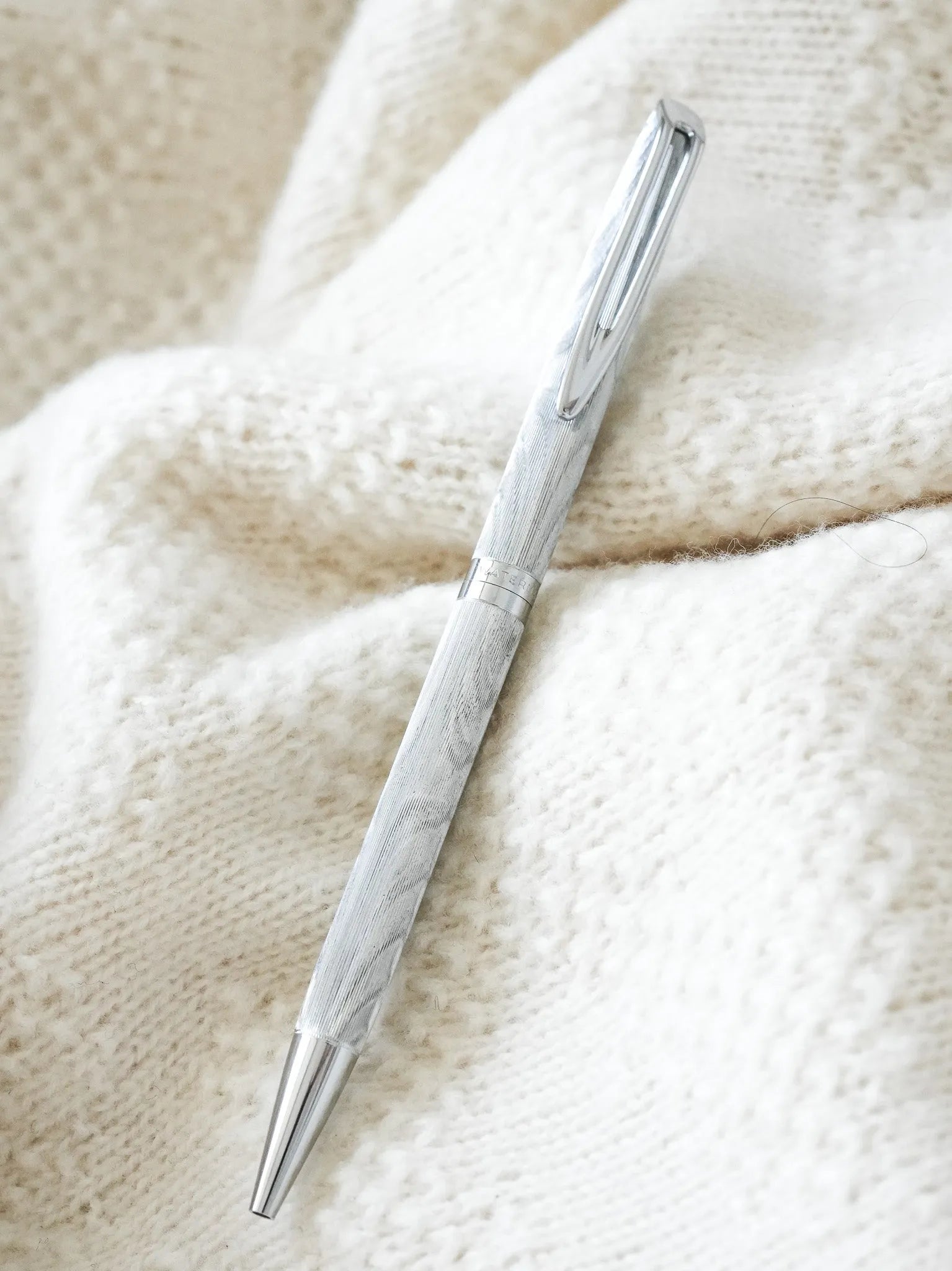 Waterman - Stylo bille tournant acier vagues - 1970s - Atelier Victor Paris - Vintage Watch Shop Dubai