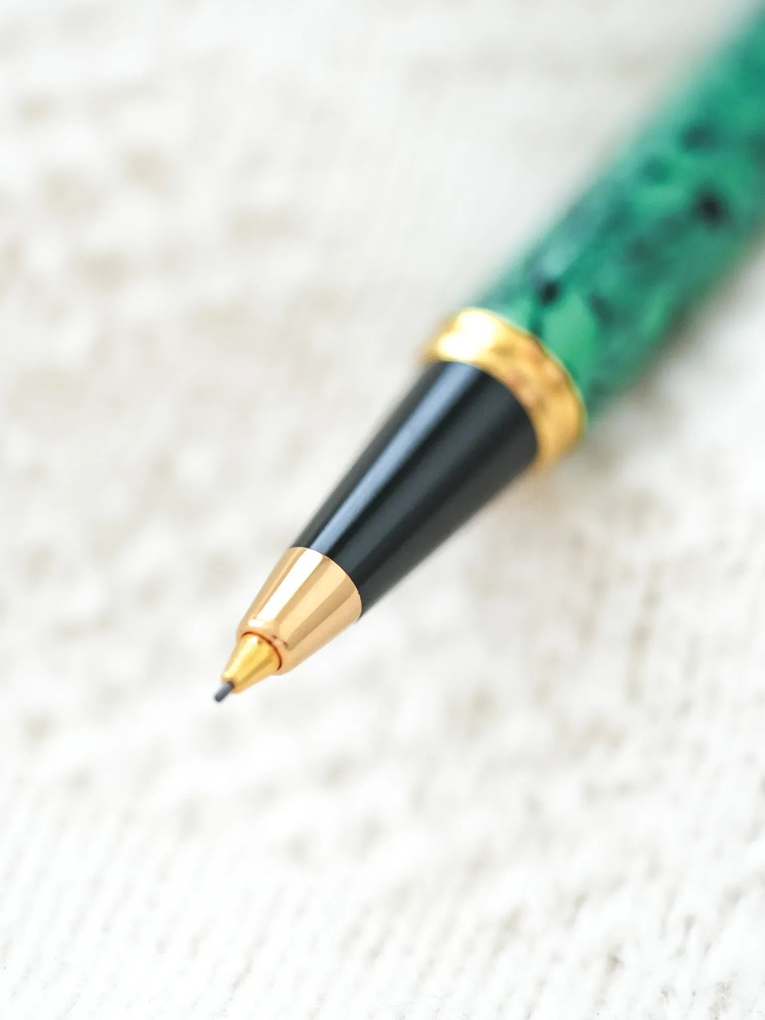 Waterman - Stylo mine Man 200 Rhapsody Celluloïd Vert marbre - 1985 - Atelier Victor