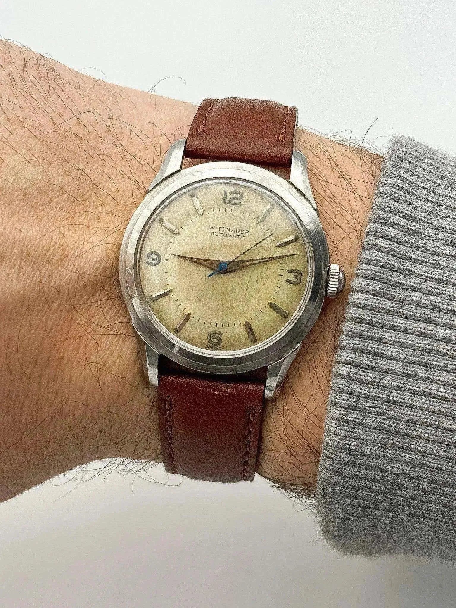 Wittnauer by Longines - Patine Dial - 1960s - Atelier Victor - Vintage  Shop
