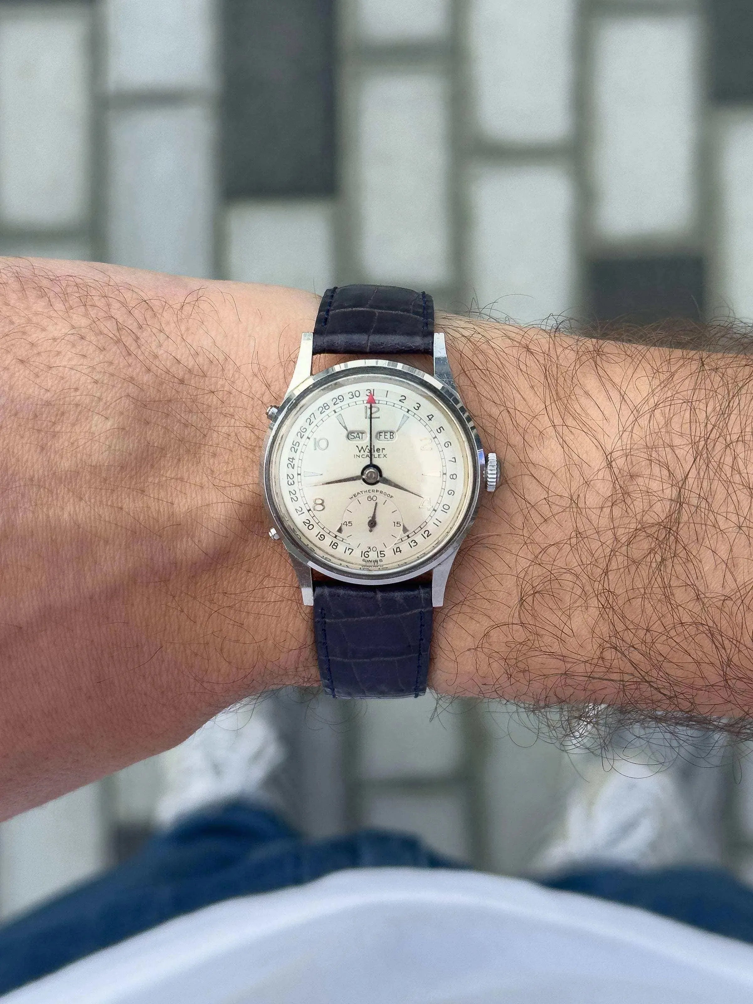 Wyler - Triple date - Box - 1950's - Atelier Victor Paris - Vintage Watch Shop Dubai