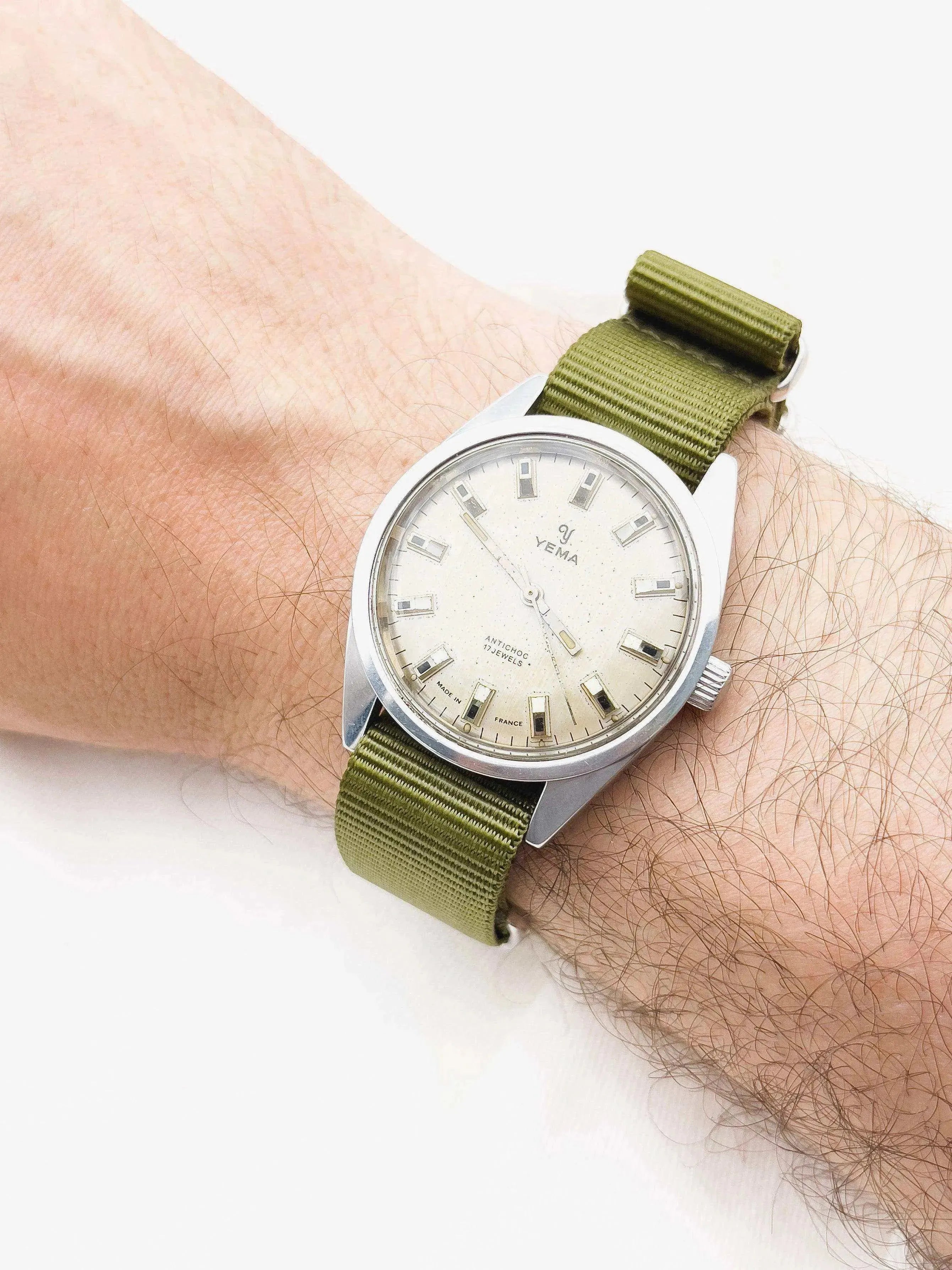 Yema - Antichoc Champagne Patiné - 1960s - Atelier Victor Paris - Vintage Watch Shop Dubai