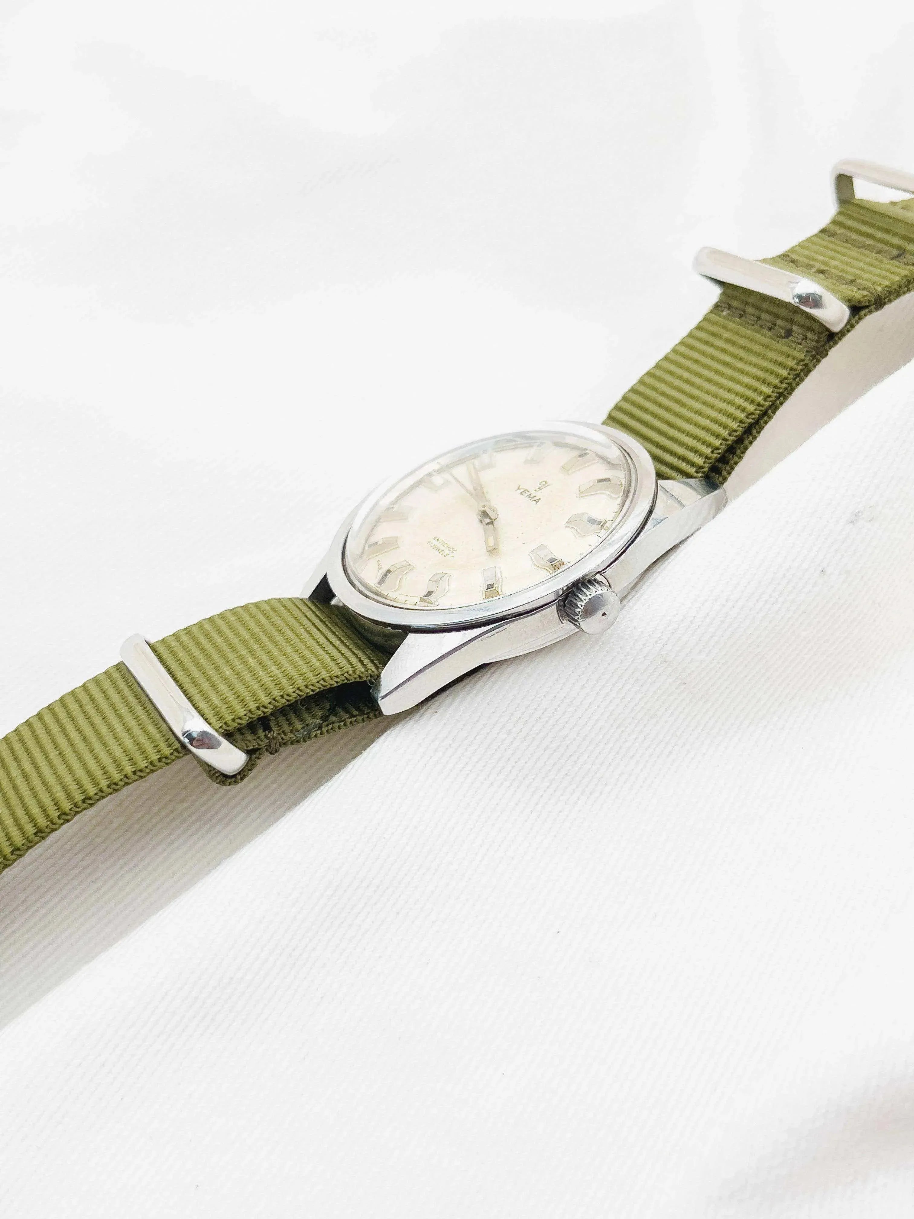 Yema - Antichoc Champagne Patiné - 1960s - Atelier Victor Paris - Vintage Watch Shop Dubai