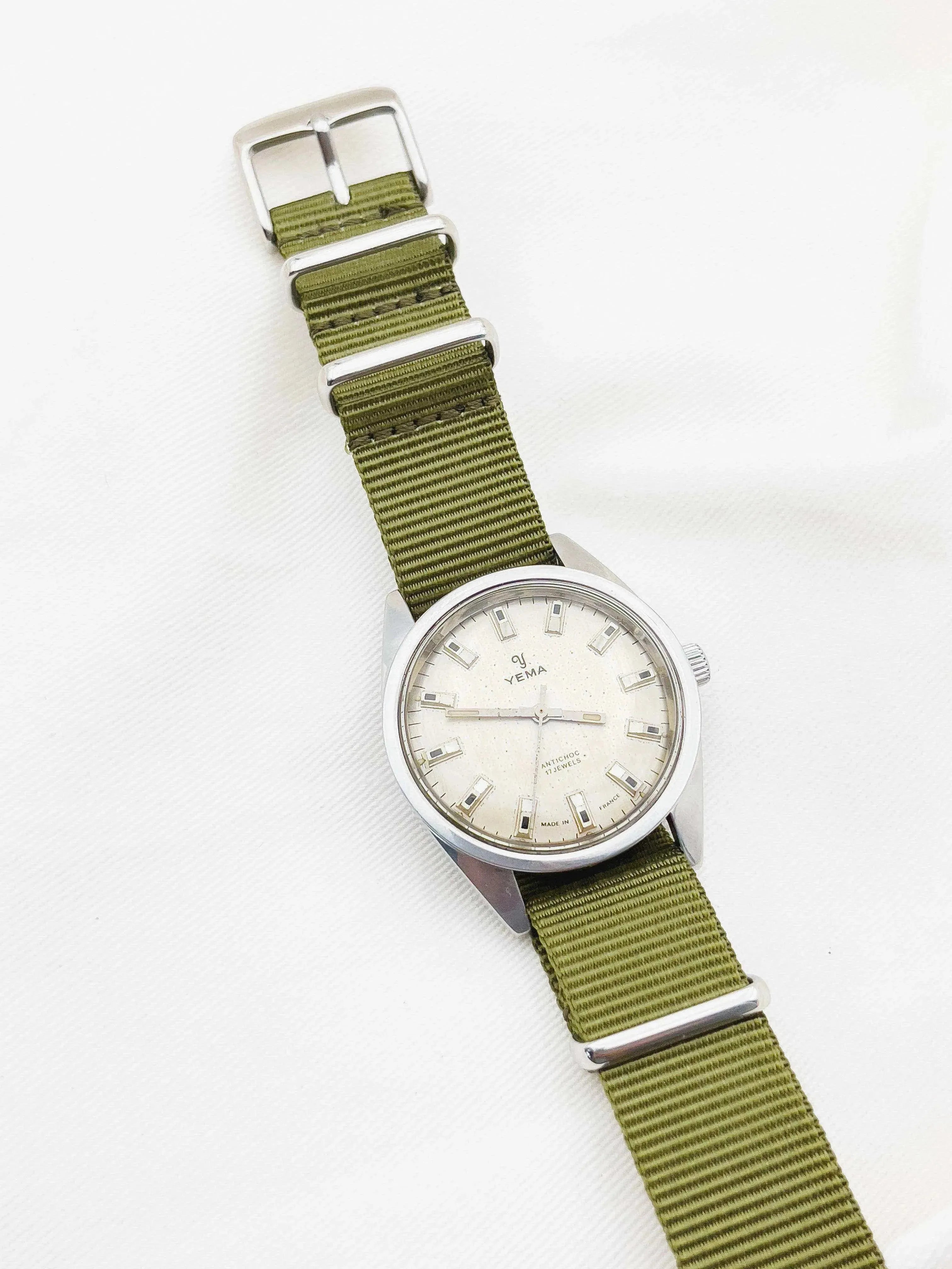 Yema - Antichoc Champagne Patiné - 1960s - Atelier Victor Paris - Vintage Watch Shop Dubai