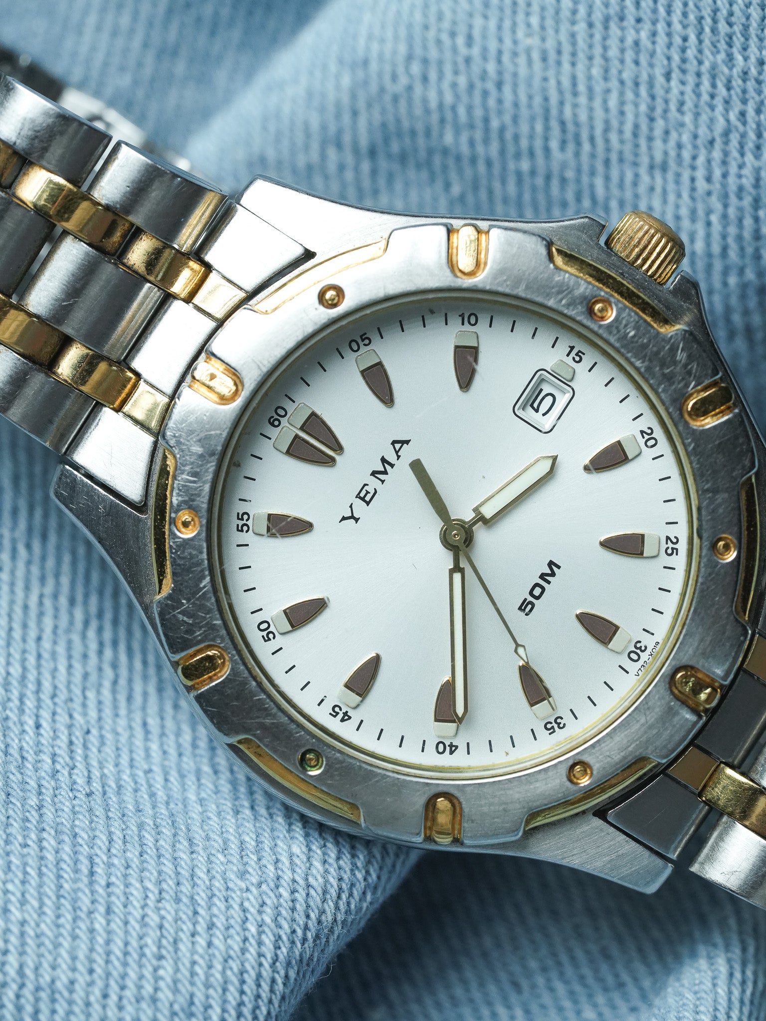 Yema - Bicolore Acier 50m - 1990s - Atelier Victor - Vintage Watch Shop