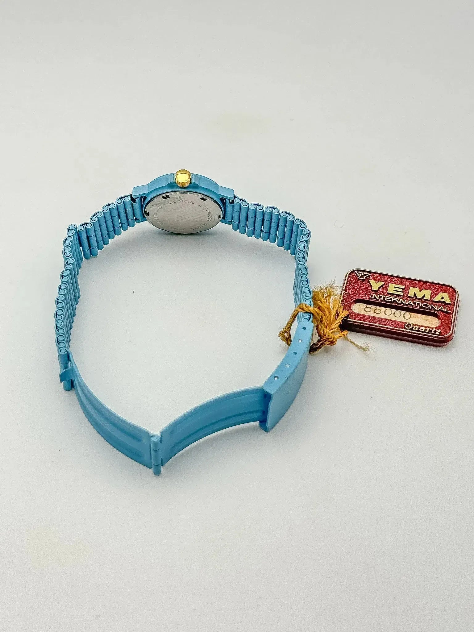 Yema - Bleu ciel couronne dorée - NOS - 1990s - Atelier Victor