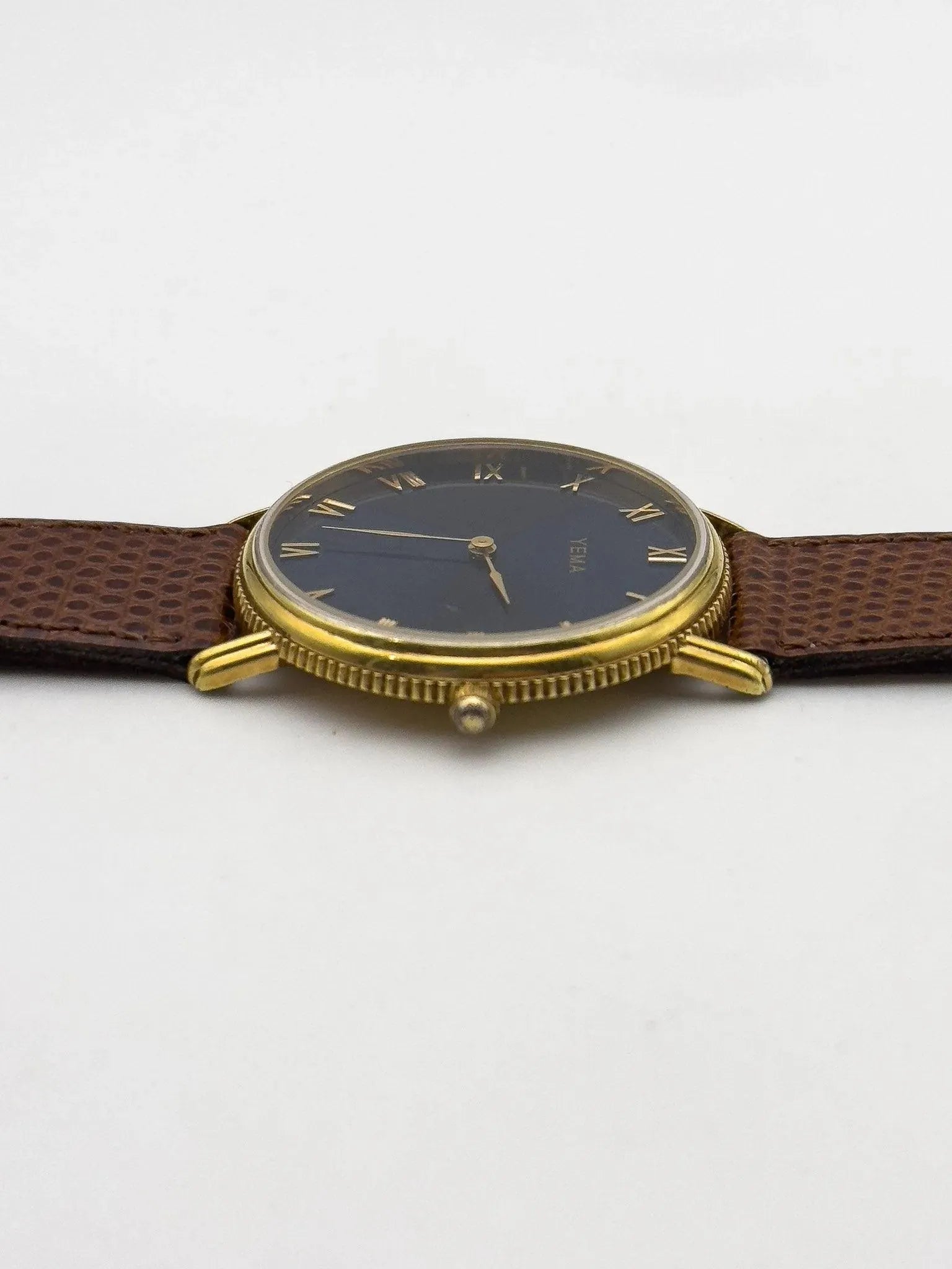 Yema - Blue Cannelé Romain - 1990s - Atelier Victor Paris - Vintage Watch Shop Dubai