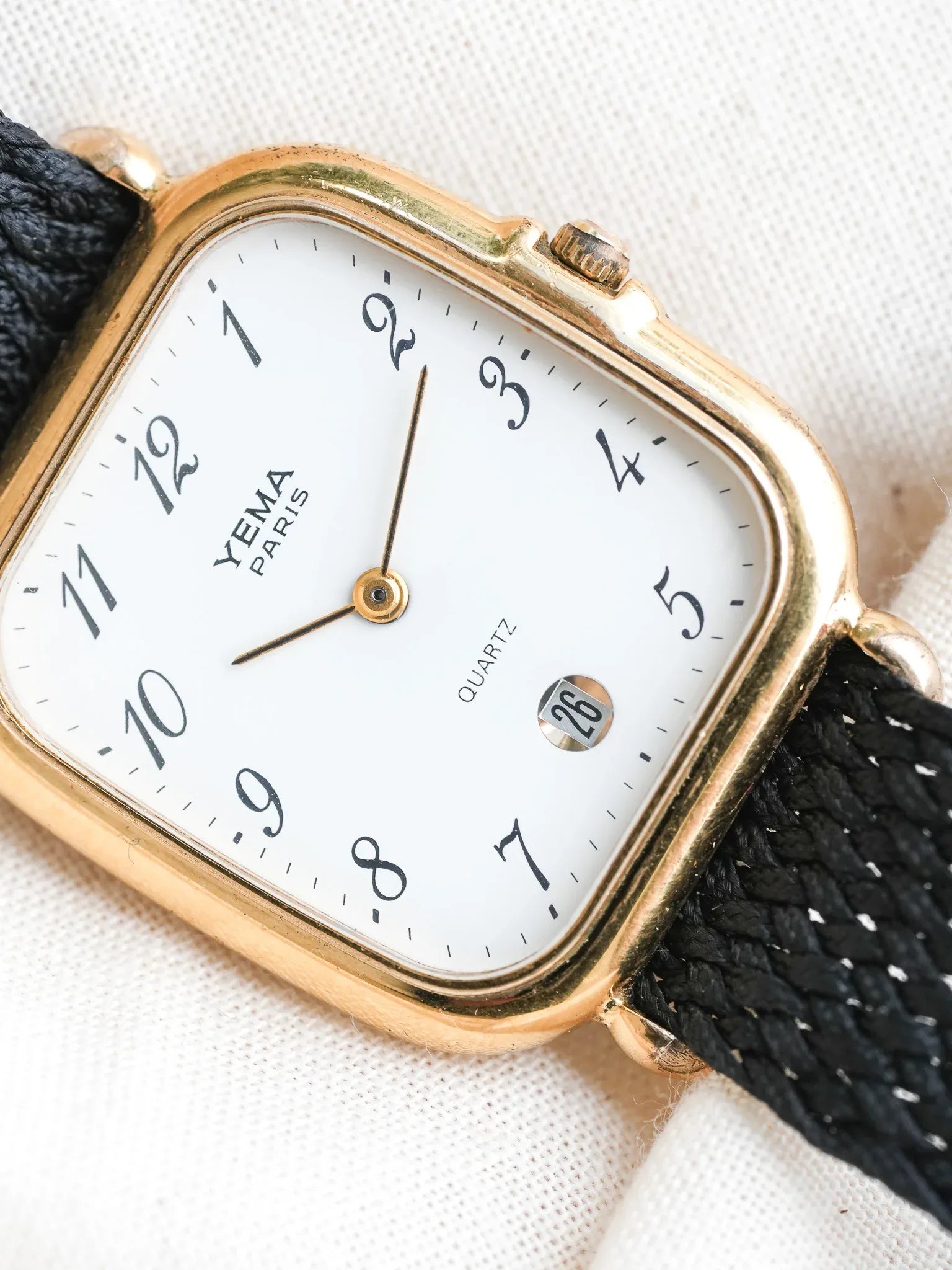 Yema - Chiffres arabes Blanc Date 6h - 1990s - Atelier Victor