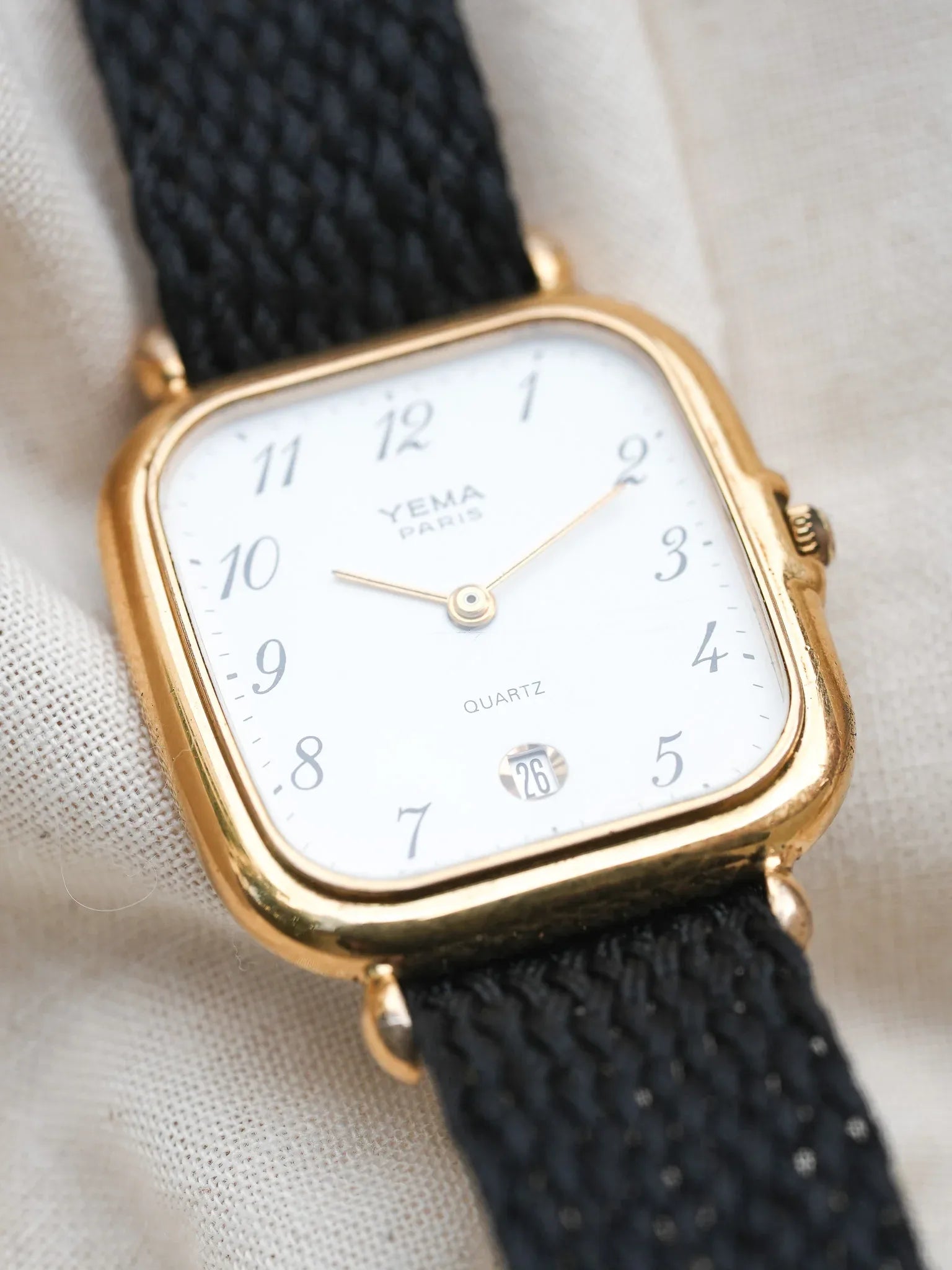 Yema - Chiffres arabes Blanc Date 6h - 1990s - Atelier Victor