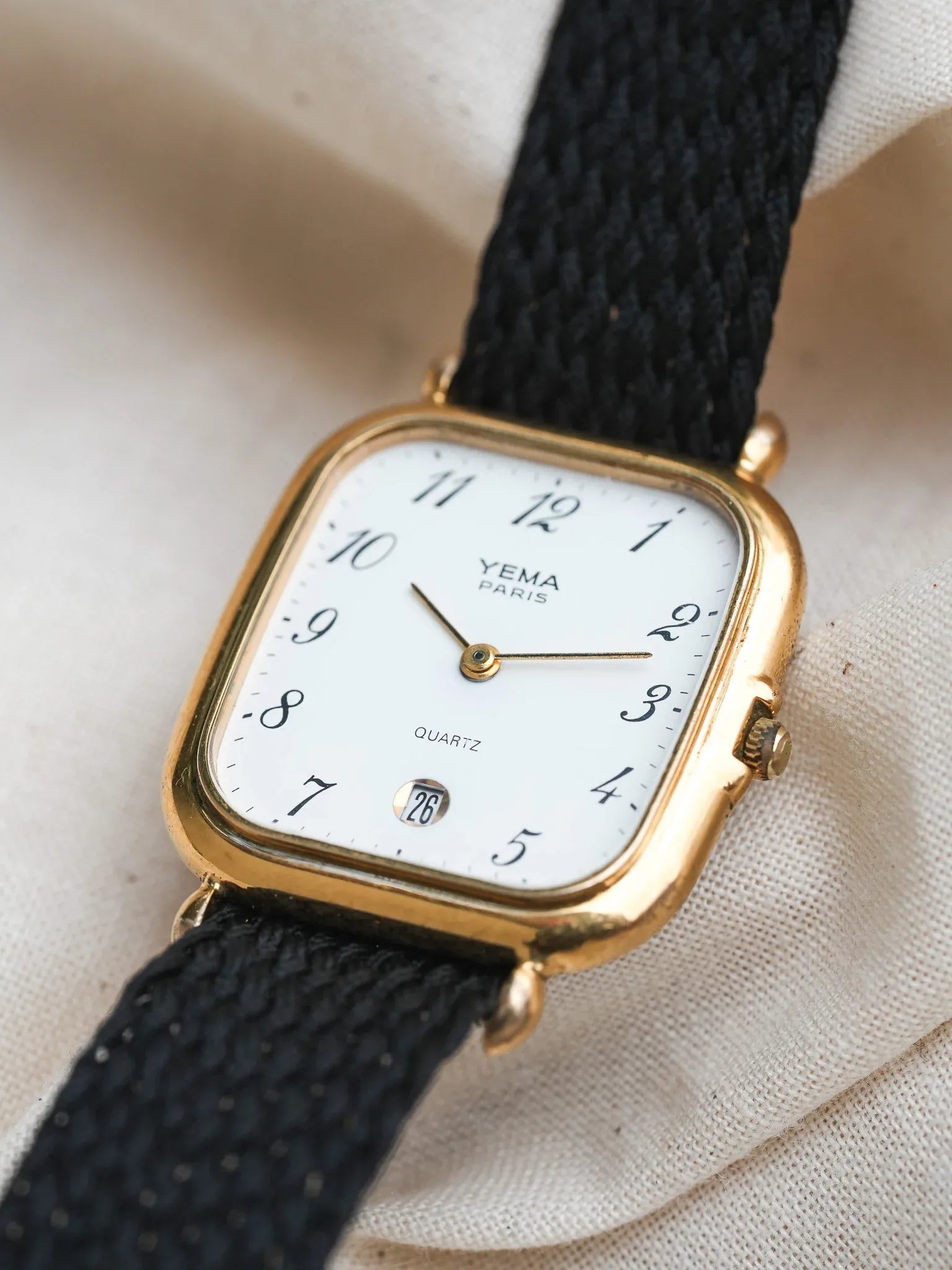 Yema - Chiffres arabes Blanc Date 6h - 1990s - Atelier Victor