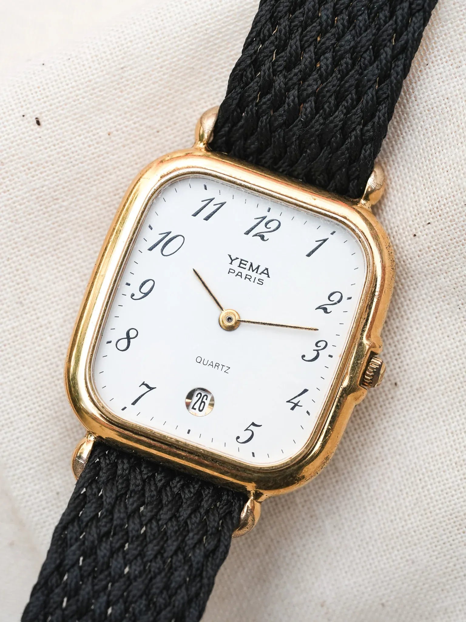 Yema - Chiffres arabes Blanc Date 6h - 1990s - Atelier Victor